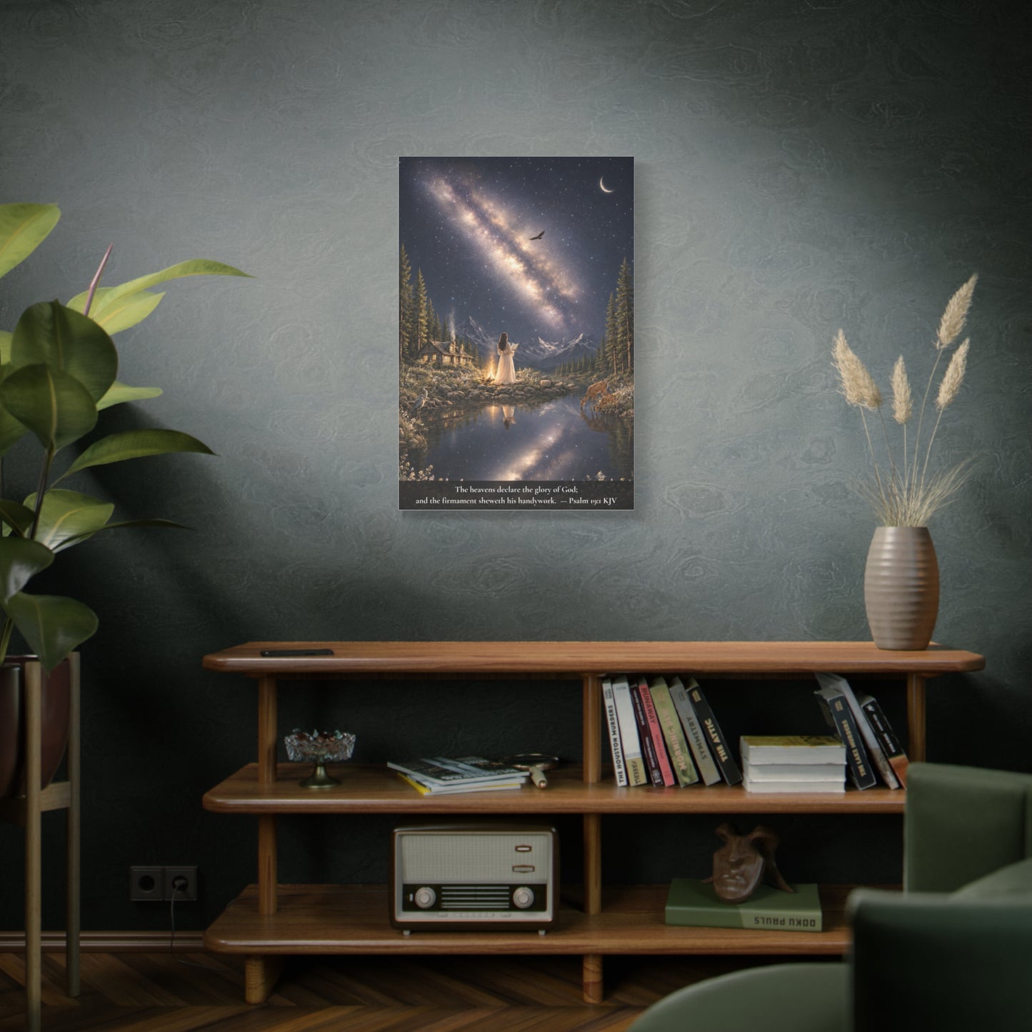 The Heavens Declare His Glory — Psalm 19:1 | Classic Christian Canvas Art