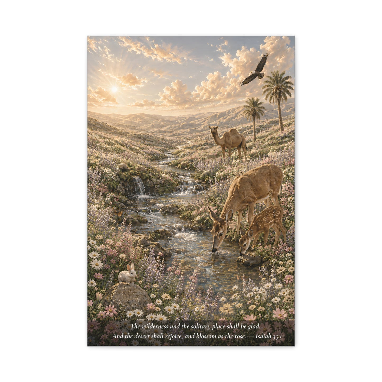The Desert Shall Rejoice — Classic Canvas Wall Art | Isaiah 35:1