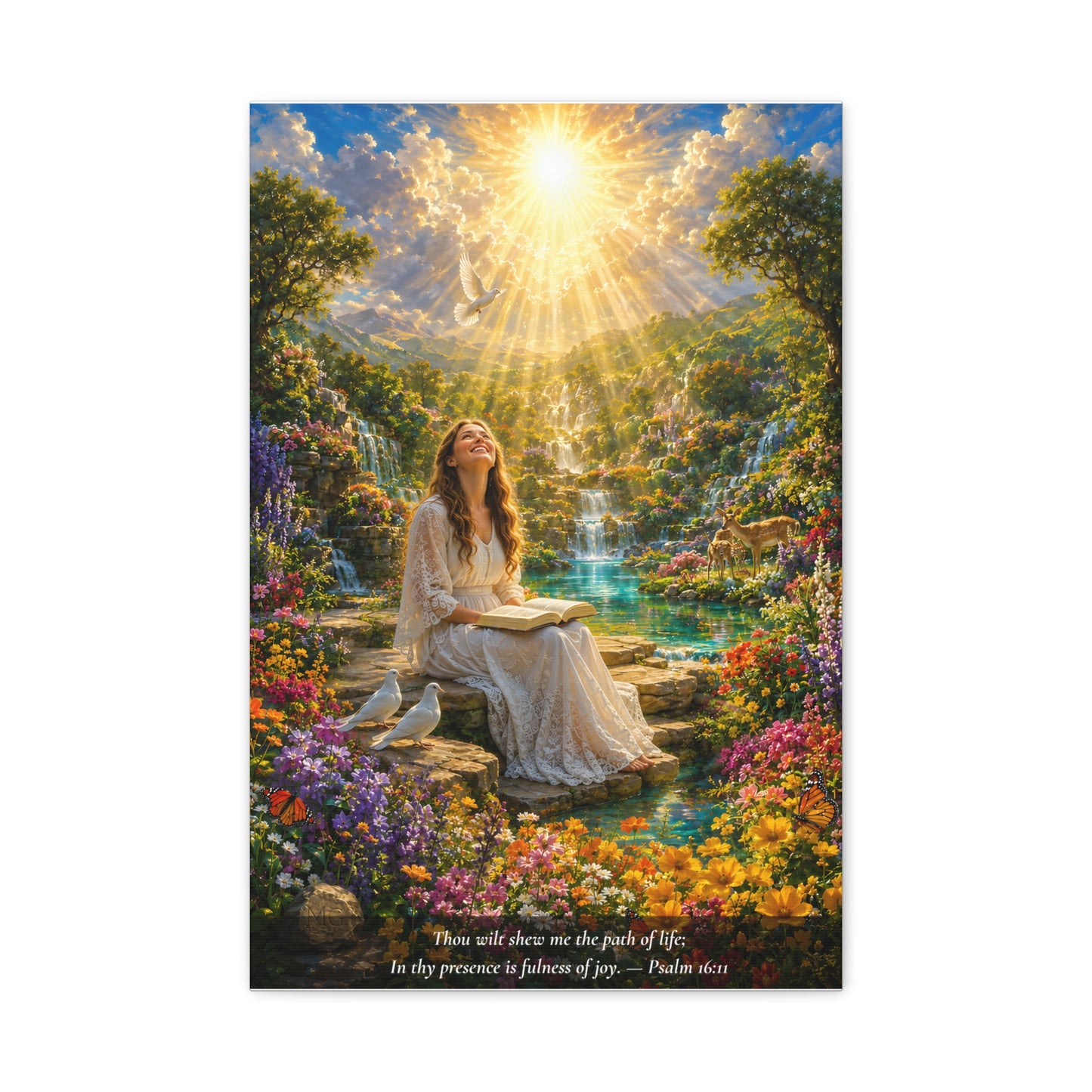 You Fill Me With Joy — Vibrant Canvas Wall Art | Psalm 16:11