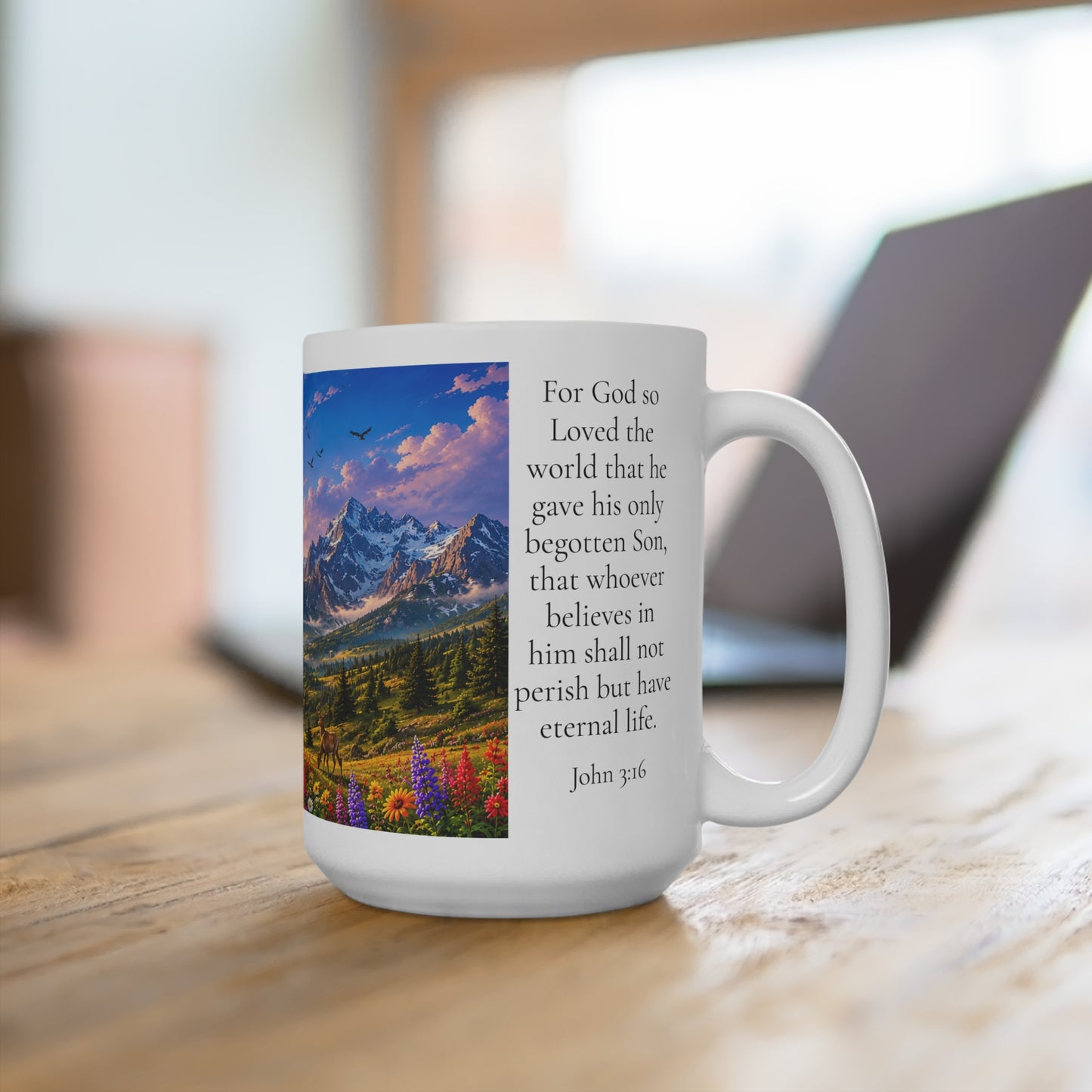 For God So Loved the World 15oz - John 3:16 Christian Gift