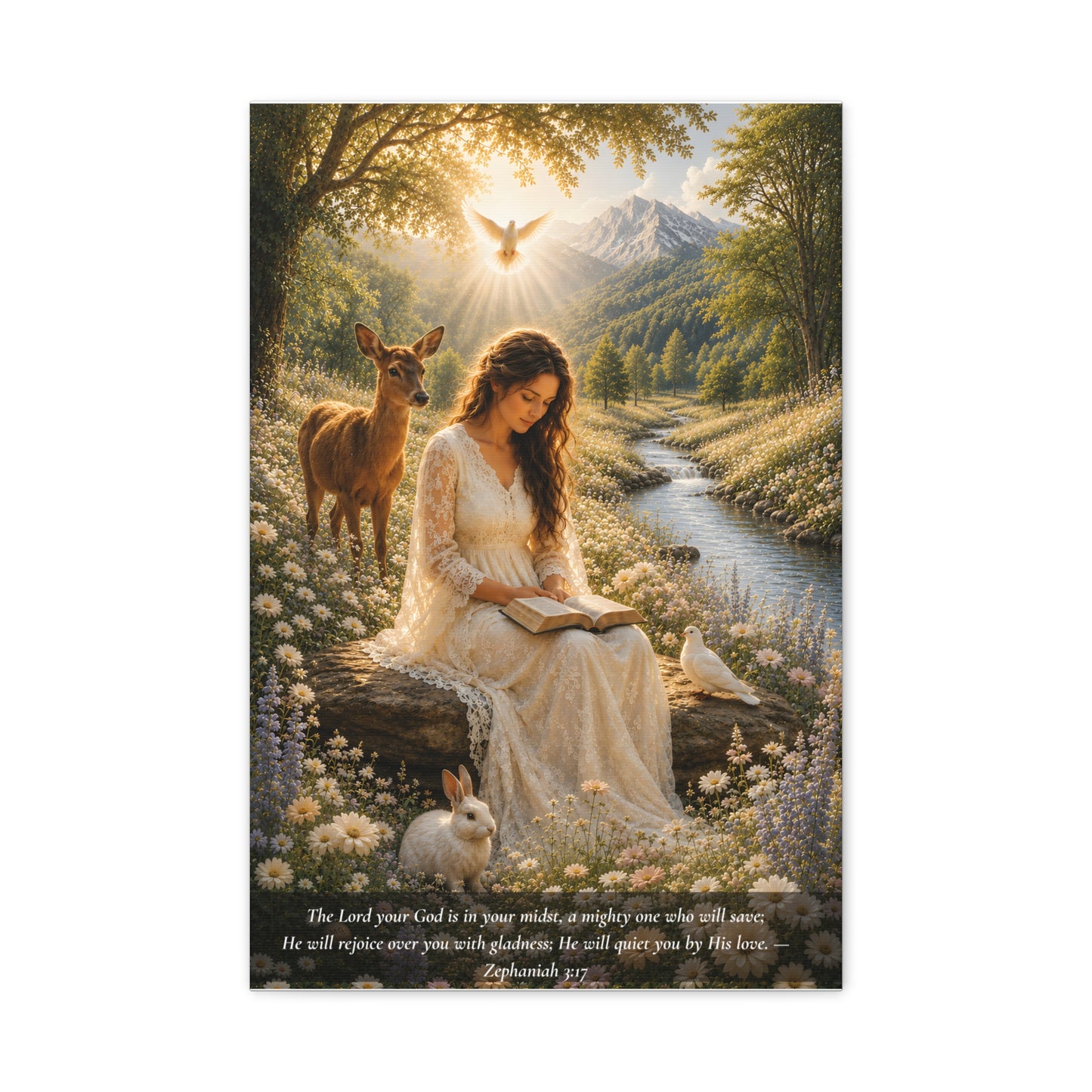 Quieted By His Love — Classic Canvas Wall Art | Zephaniah 3:17