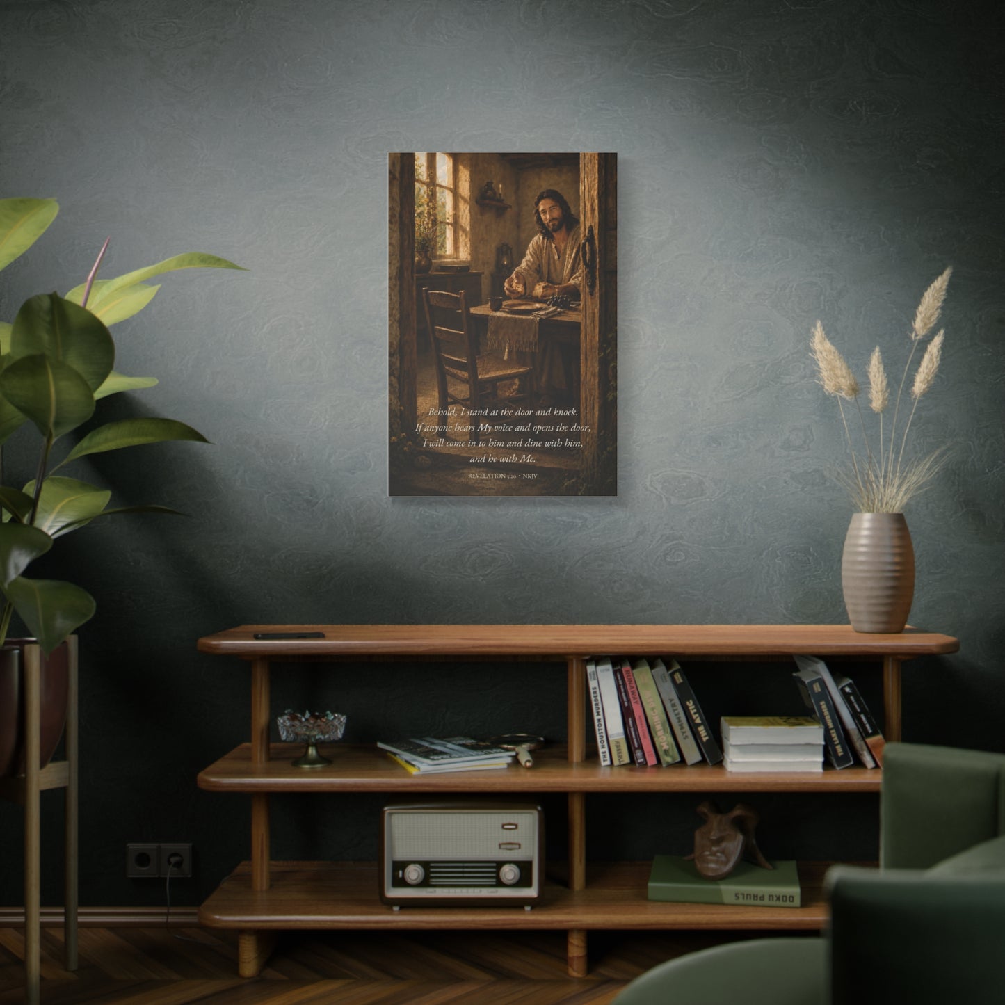 Behold I Stand at the Door — Revelation 3:20 | Quiet Grace Wall Art