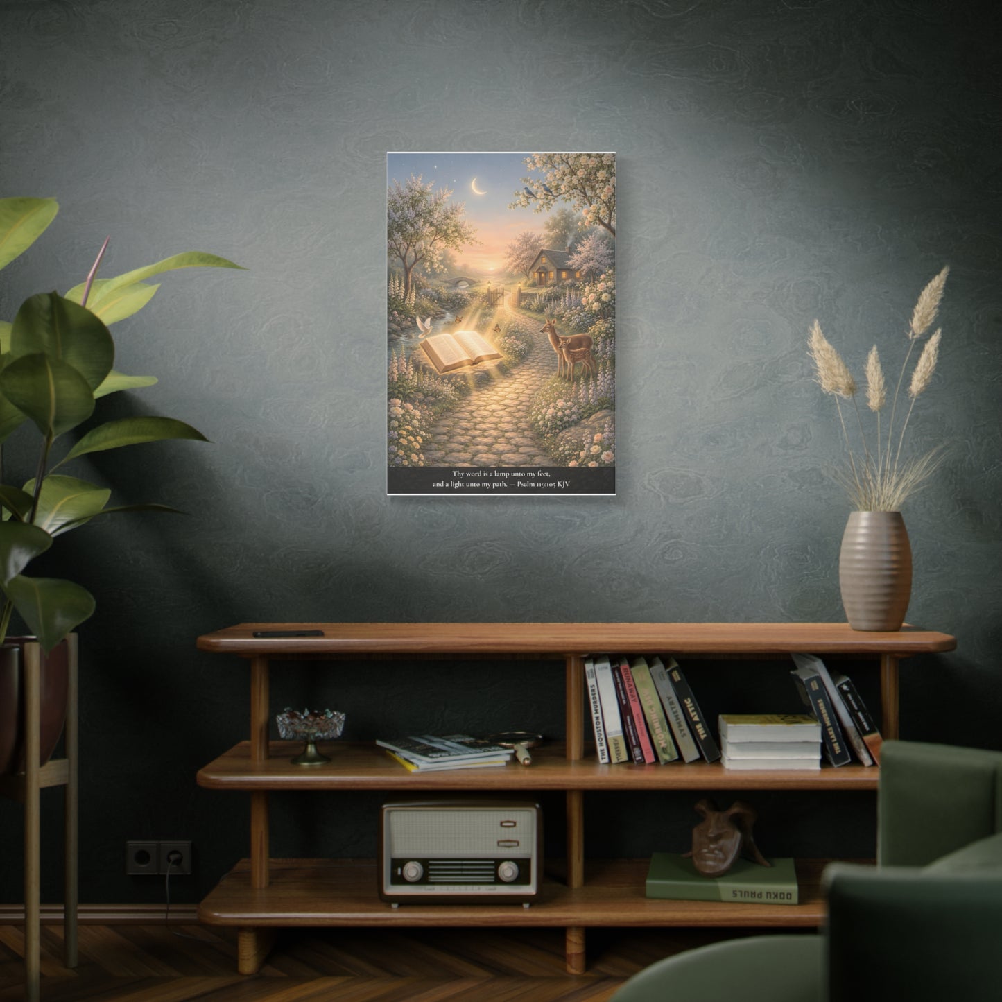 Thy Word Is a Lamp — Psalm 119:105 | Classic Christian Canvas Art