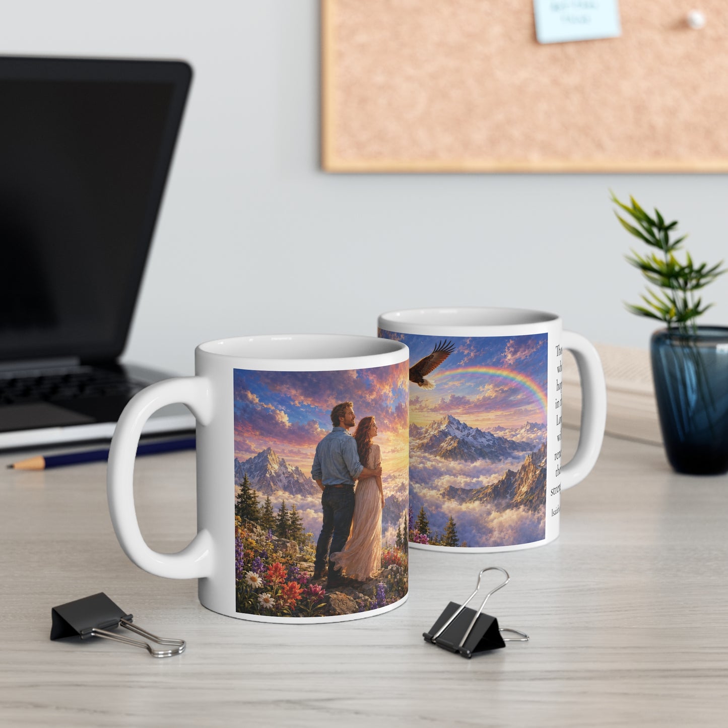 Those Who Hope in the Lord Coffee Mug 11oz - Isaiah 40:31 Christian Gift