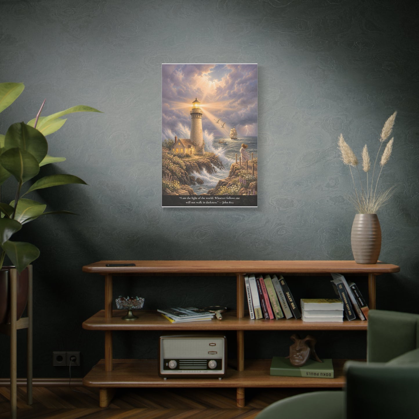 I Am the Light of the World — John 8:12 — Classic Edition — Christian Canvas Wall Art