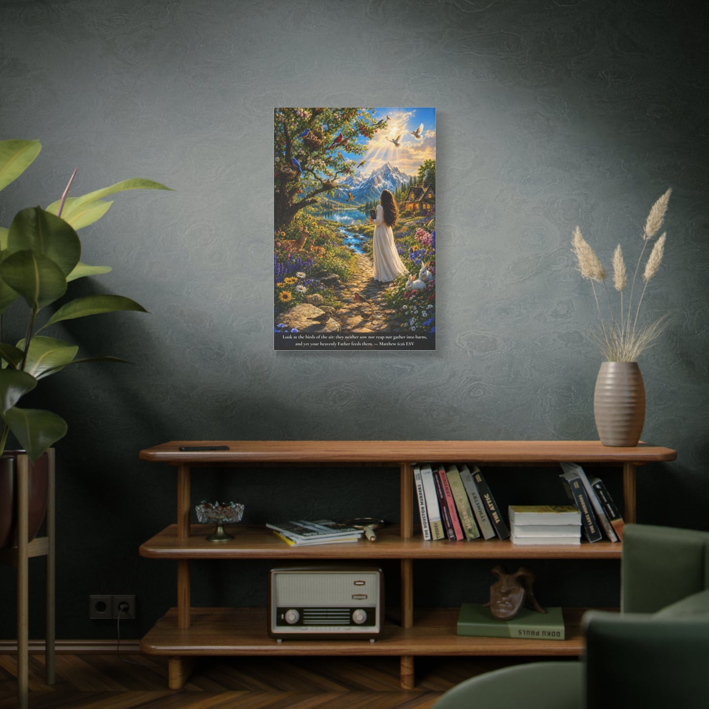 Consider the Birds of the Air — Matthew 6:26 | Vibrant Christian Canvas Wall Art