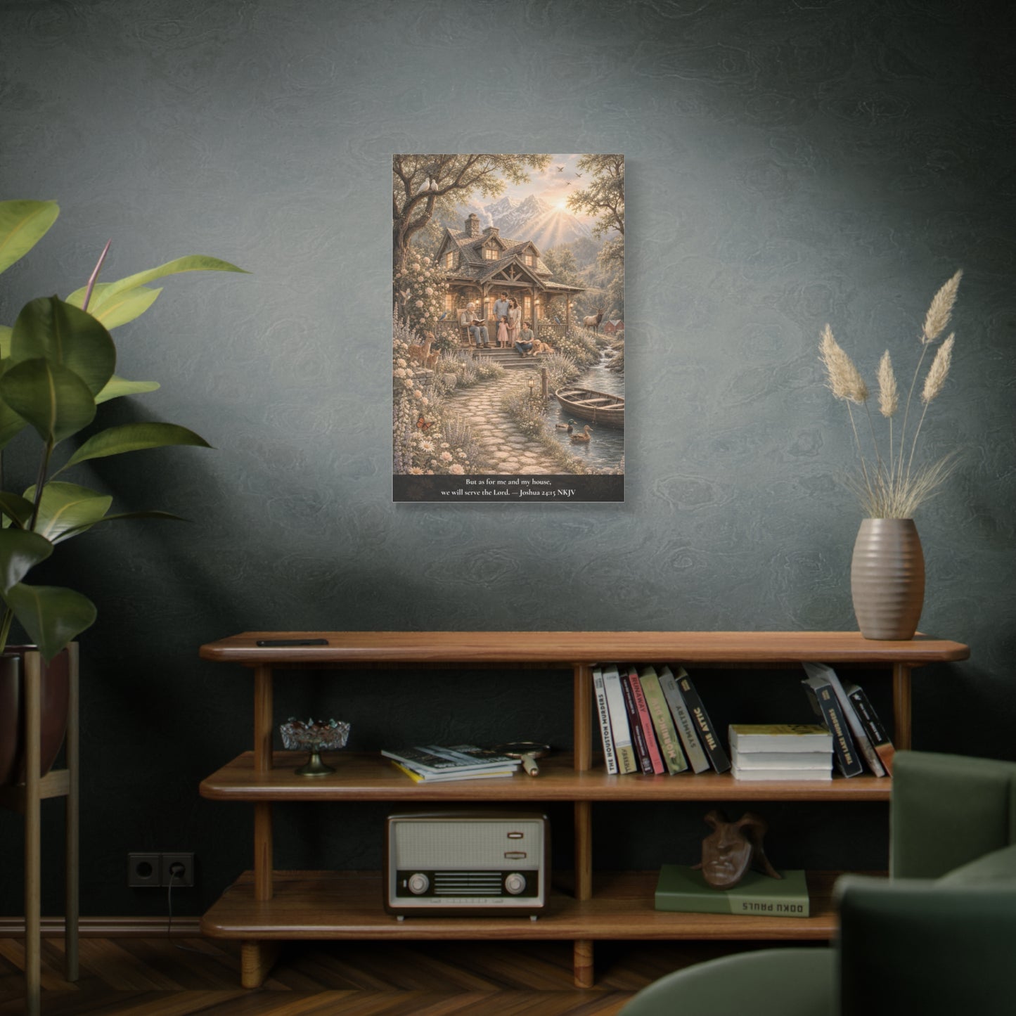 As for Me and My House — Joshua 24:15 | Classic Christian Canvas Art