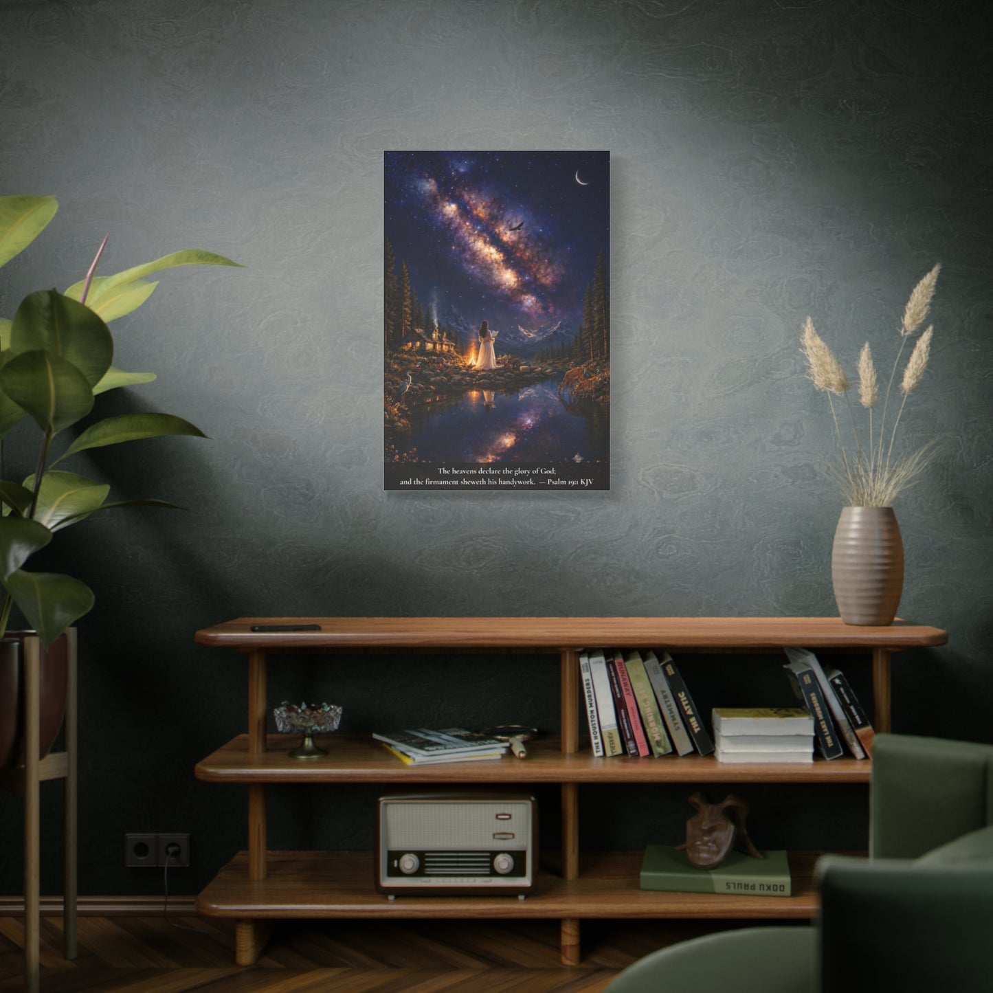 The Heavens Declare His Glory — Psalm 19:1 | Vibrant Christian Canvas Wall Art