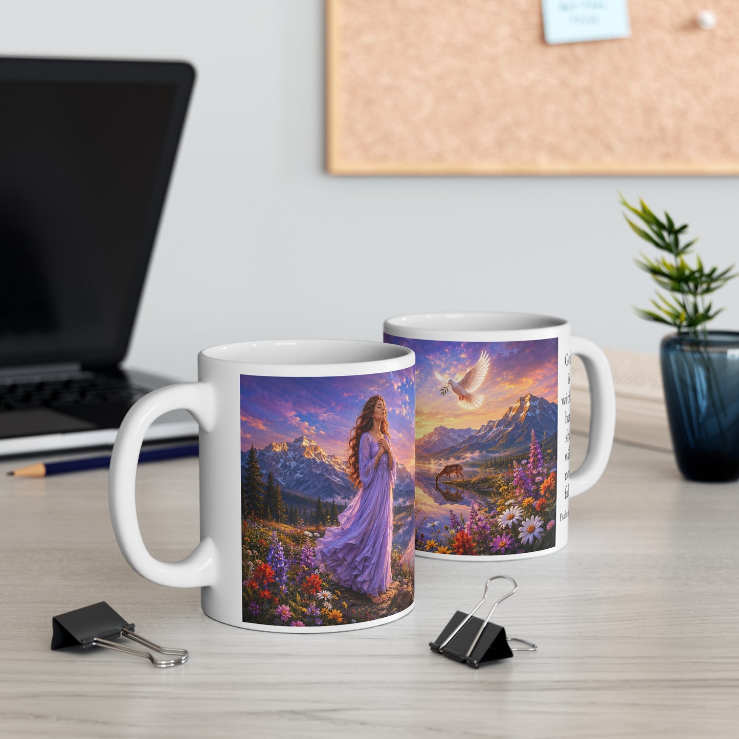 God Is Within Her Mug 11oz - Psalm 46:5 Christian Gift