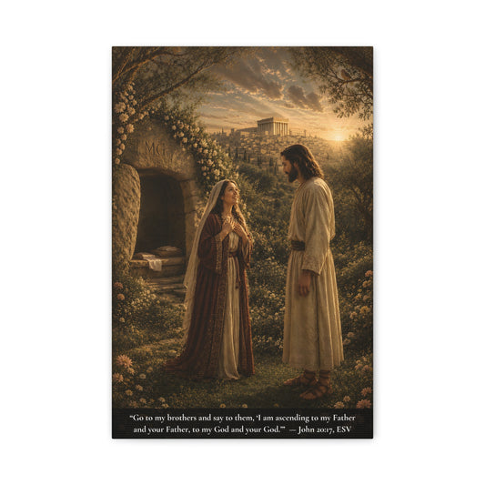 Mary's Commission — John 20:17 | Classic Christian Canvas Art