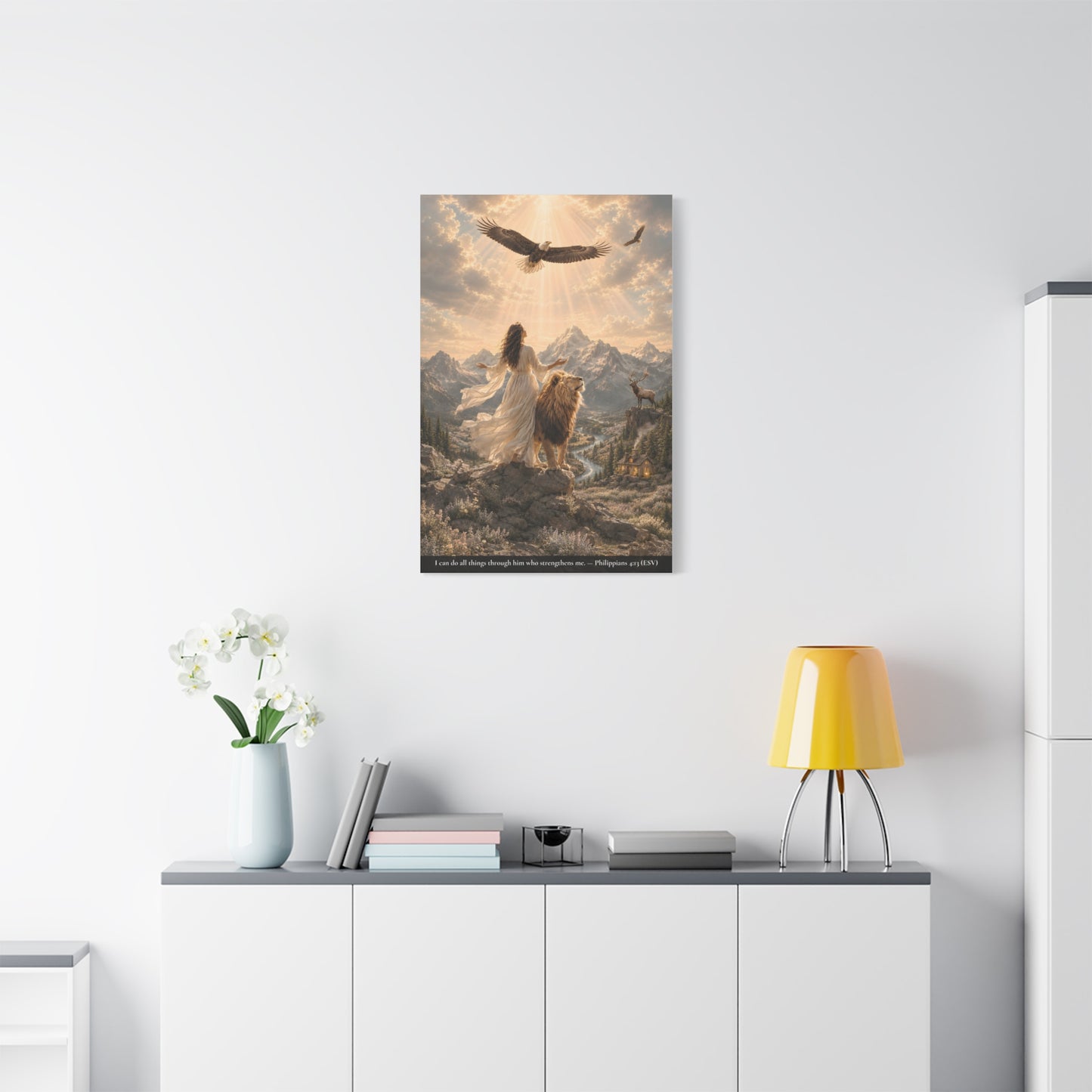 Through Him Who Strengthens Me — Classic Canvas | Philippians 4:13