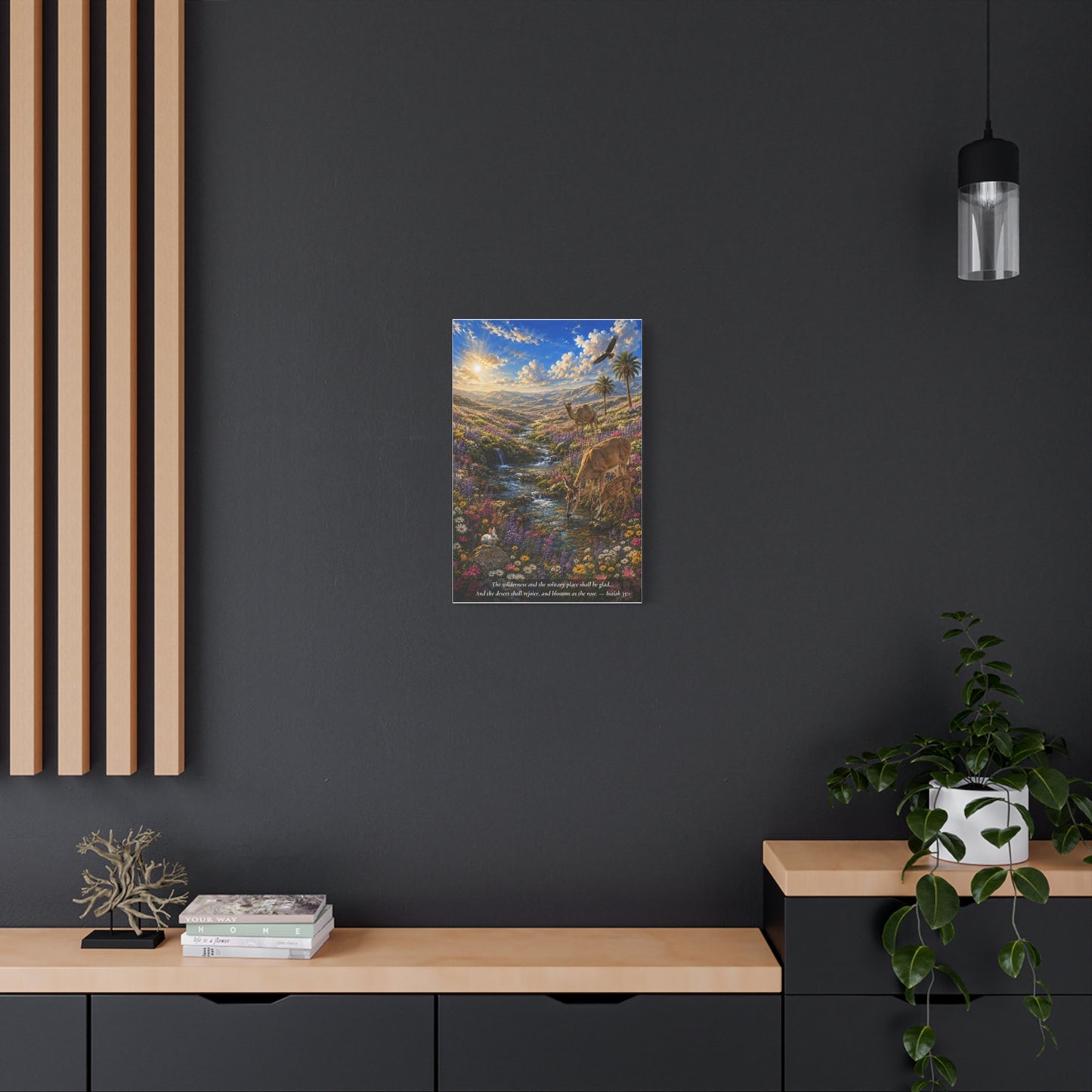 The Desert Shall Rejoice — Vibrant Canvas Wall Art | Isaiah 35:1
