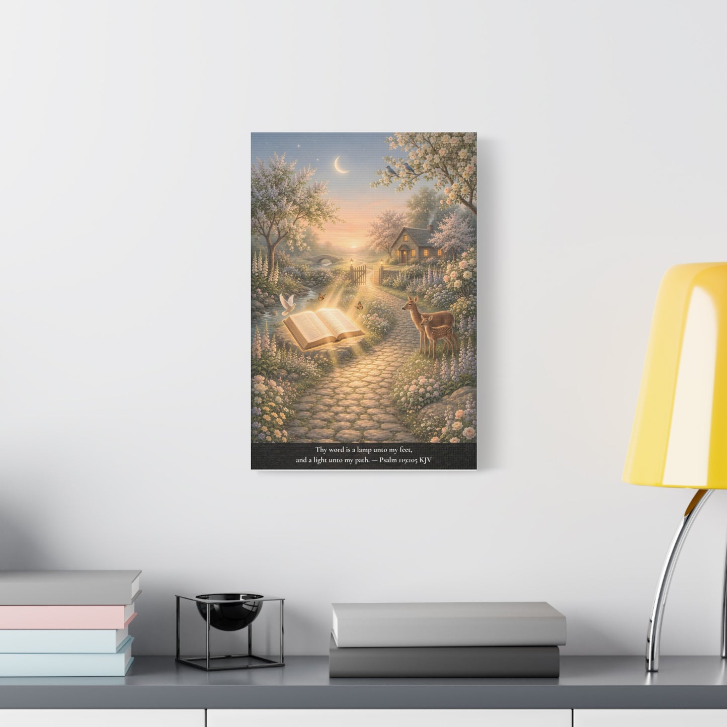 Thy Word Is a Lamp — Psalm 119:105 | Classic Christian Canvas Art