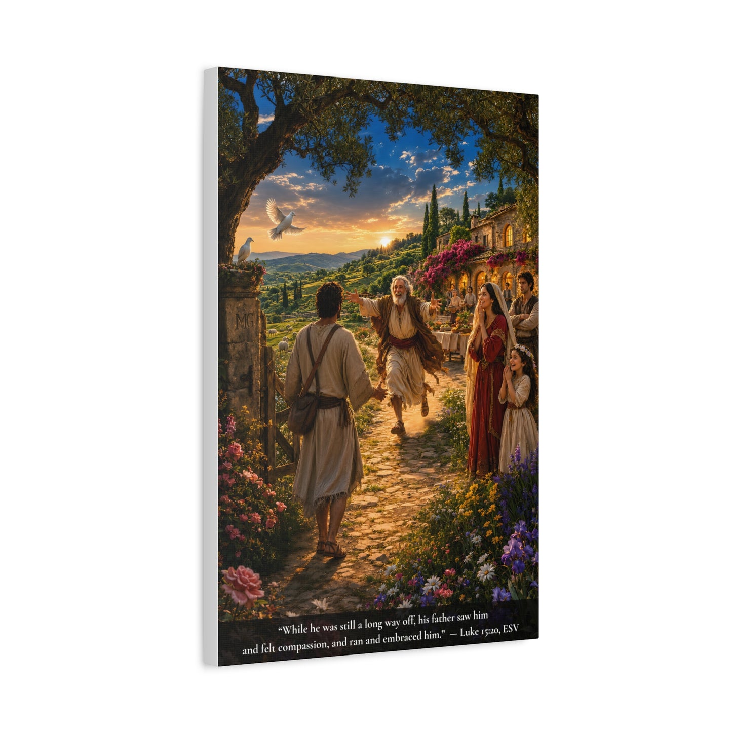 The Prodigal Son — Luke 15:11-32 | Vibrant Christian Canvas Wall Art