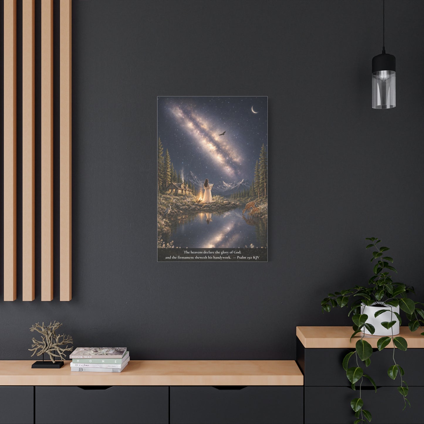 The Heavens Declare His Glory — Psalm 19:1 | Classic Christian Canvas Art
