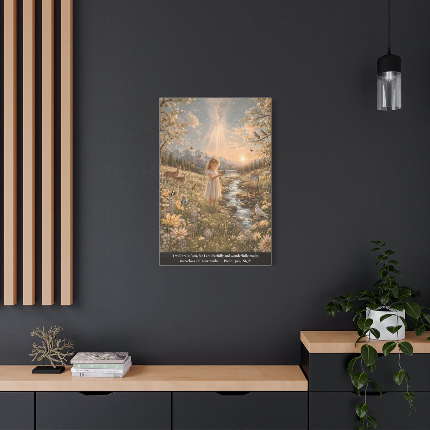 Fearfully and Wonderfully Made — Psalm 139:14 | Classic Christian Canvas Art