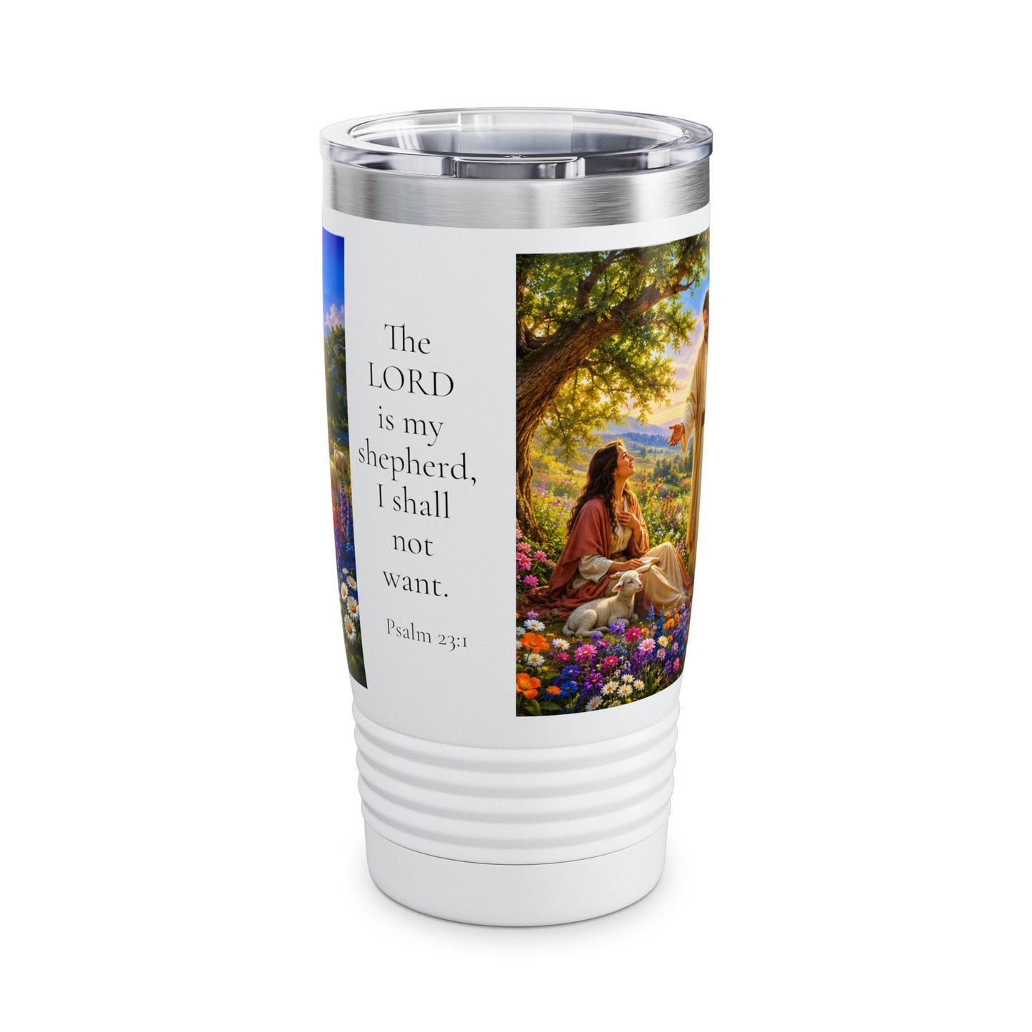 The Lord Is My Shepherd Tumbler 20oz - Psalm 23:1 Christian Gift