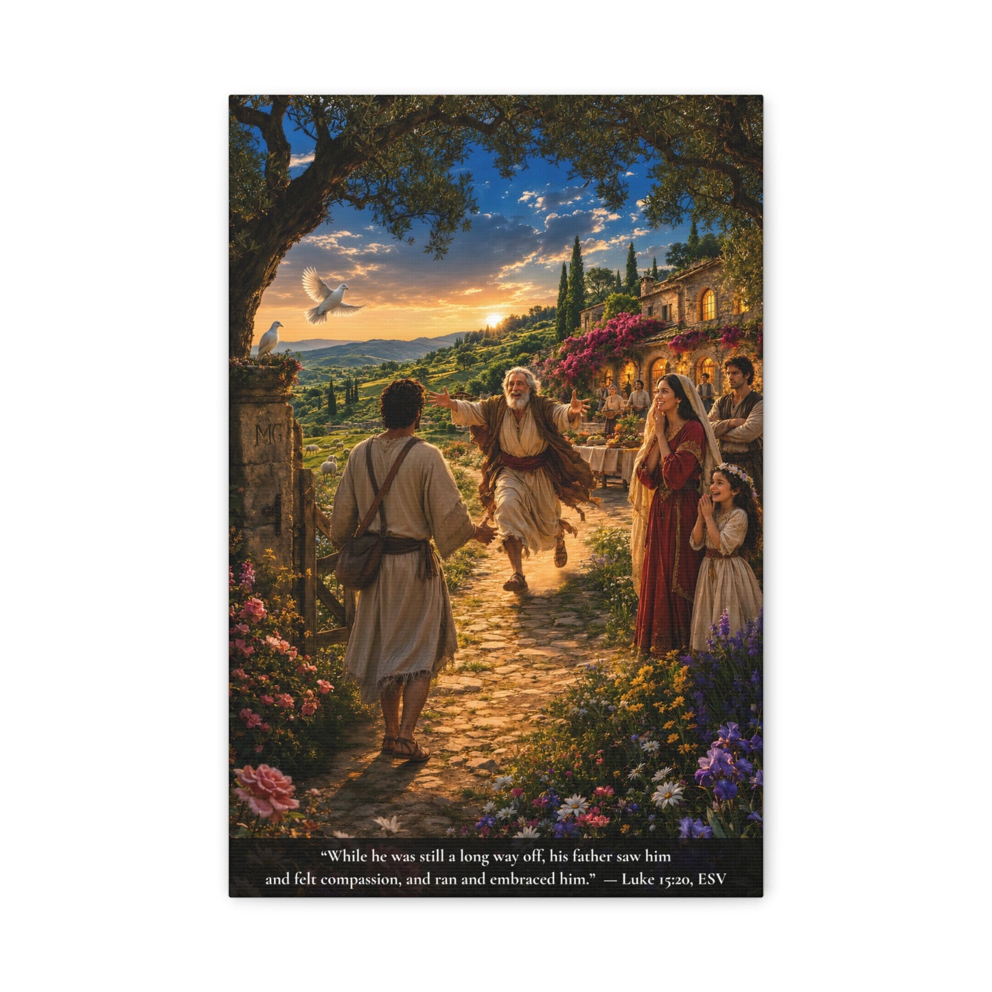 The Prodigal Son — Luke 15:11-32 | Vibrant Christian Canvas Wall Art