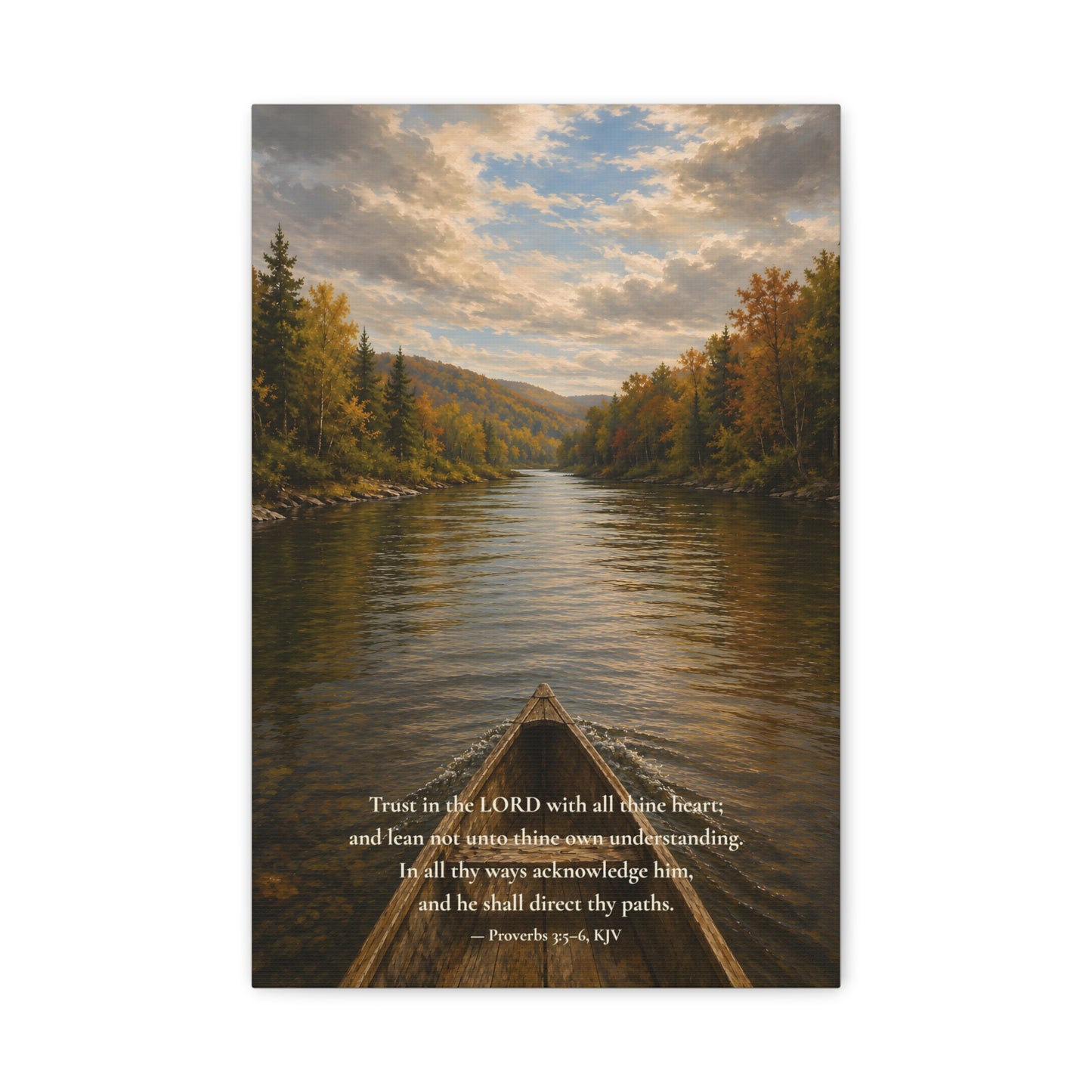 He Shall Direct Thy Paths — Proverbs 3:5–6 | Quiet Grace Canvas Wall Art