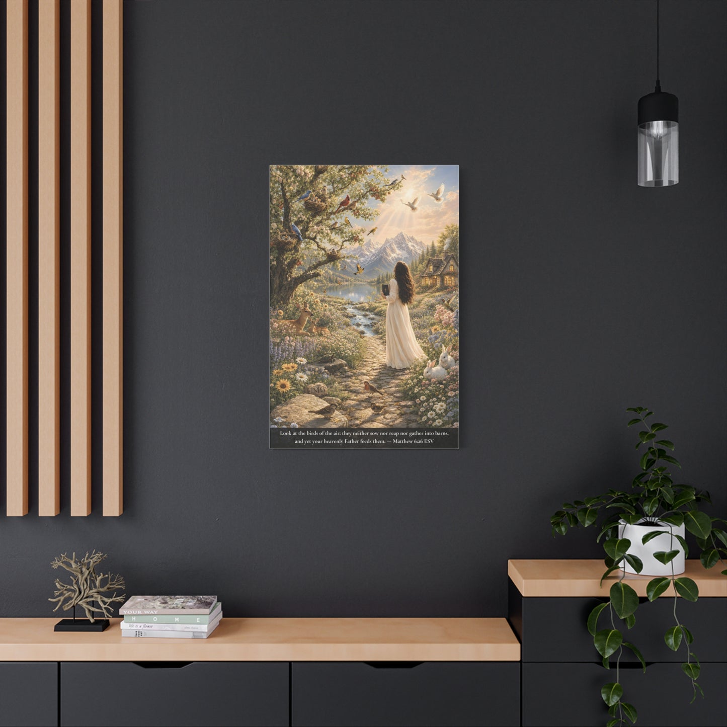 Consider the Birds of the Air — Matthew 6:26 | Classic Christian Canvas Art