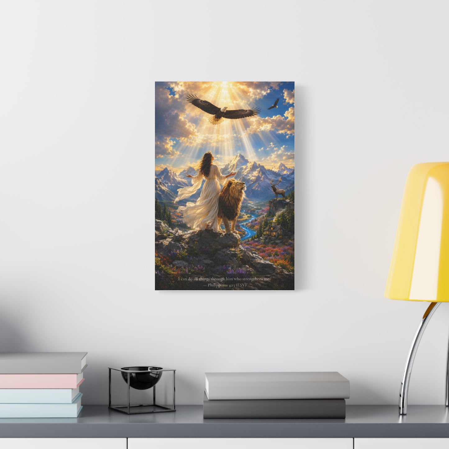 Through Him Who Strengthens Me — Vibrant Canvas | Philippians 4:13