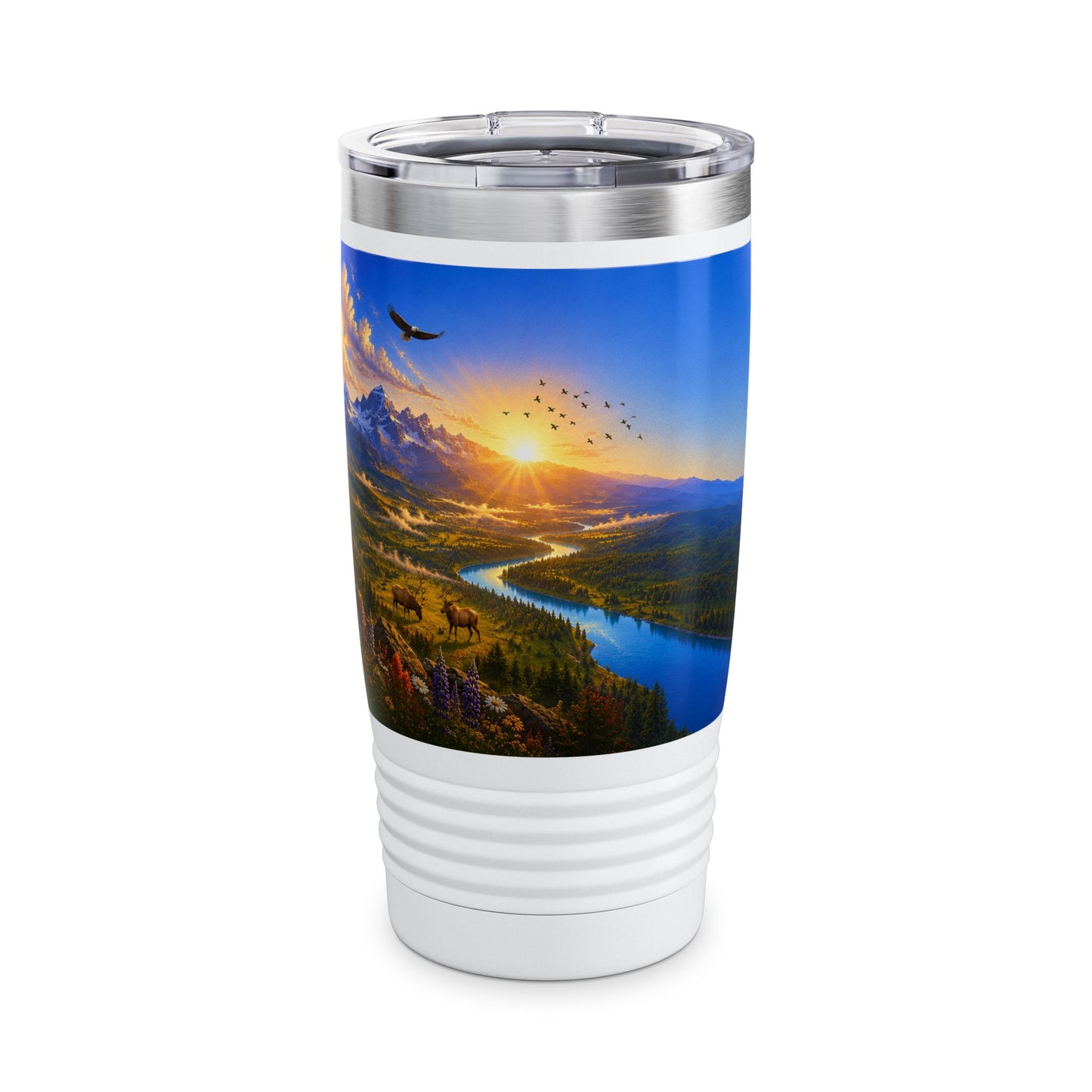 Iron Sharpens Iron Tumbler 20oz for Him - Proverbs 27:17 Christian Gift