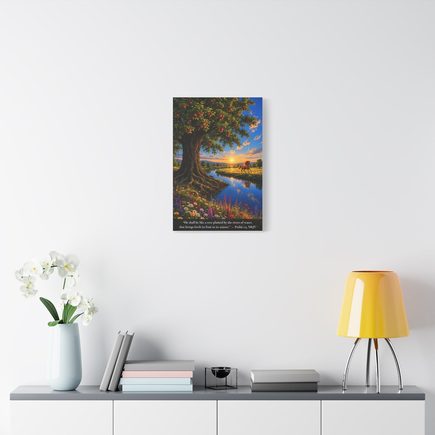 The River and the Tree — Vibrant Canvas Wall Art | Psalm 1:3