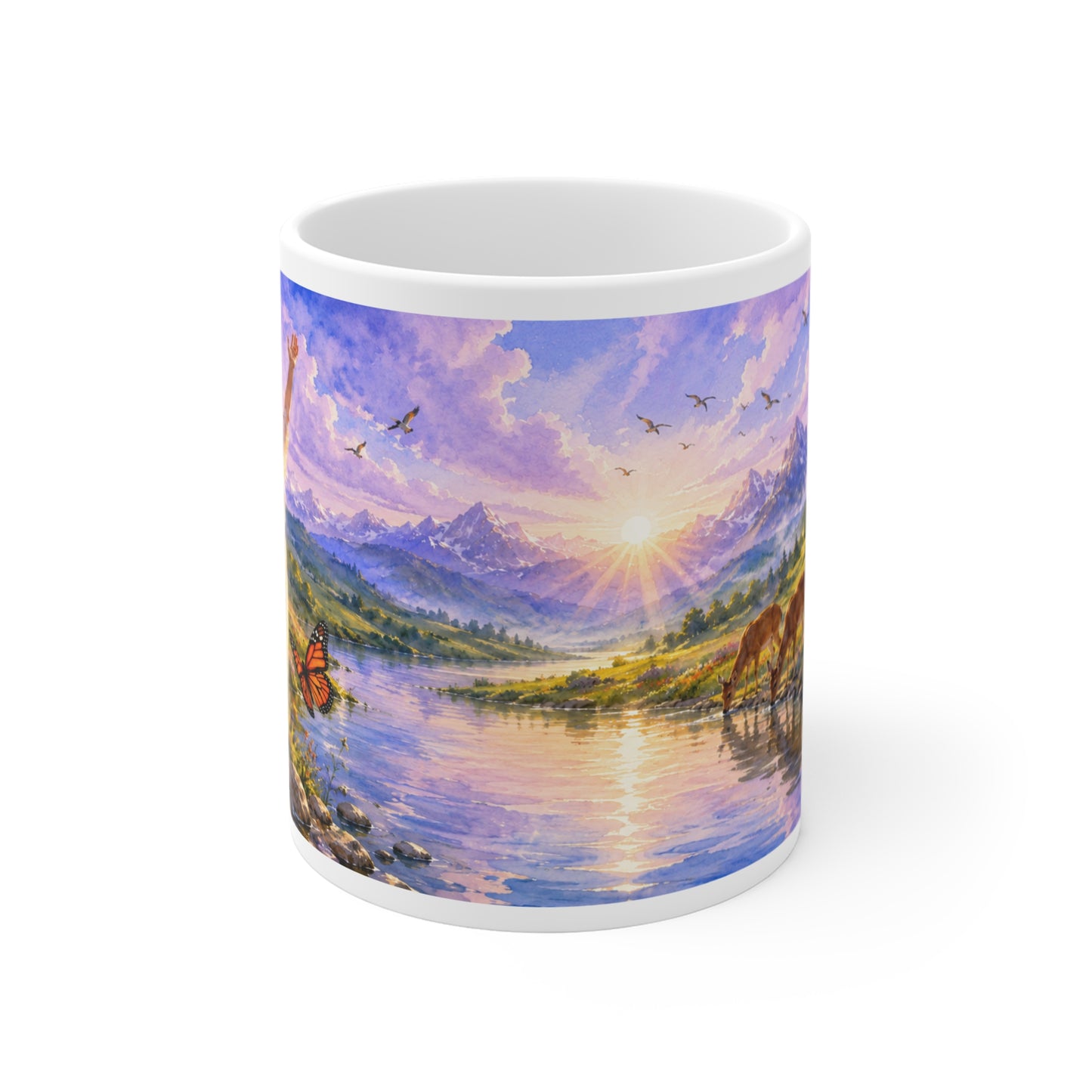 Filled With Joy Coffee Mug 11oz — Psalm 16:11 Christian Gift for Women