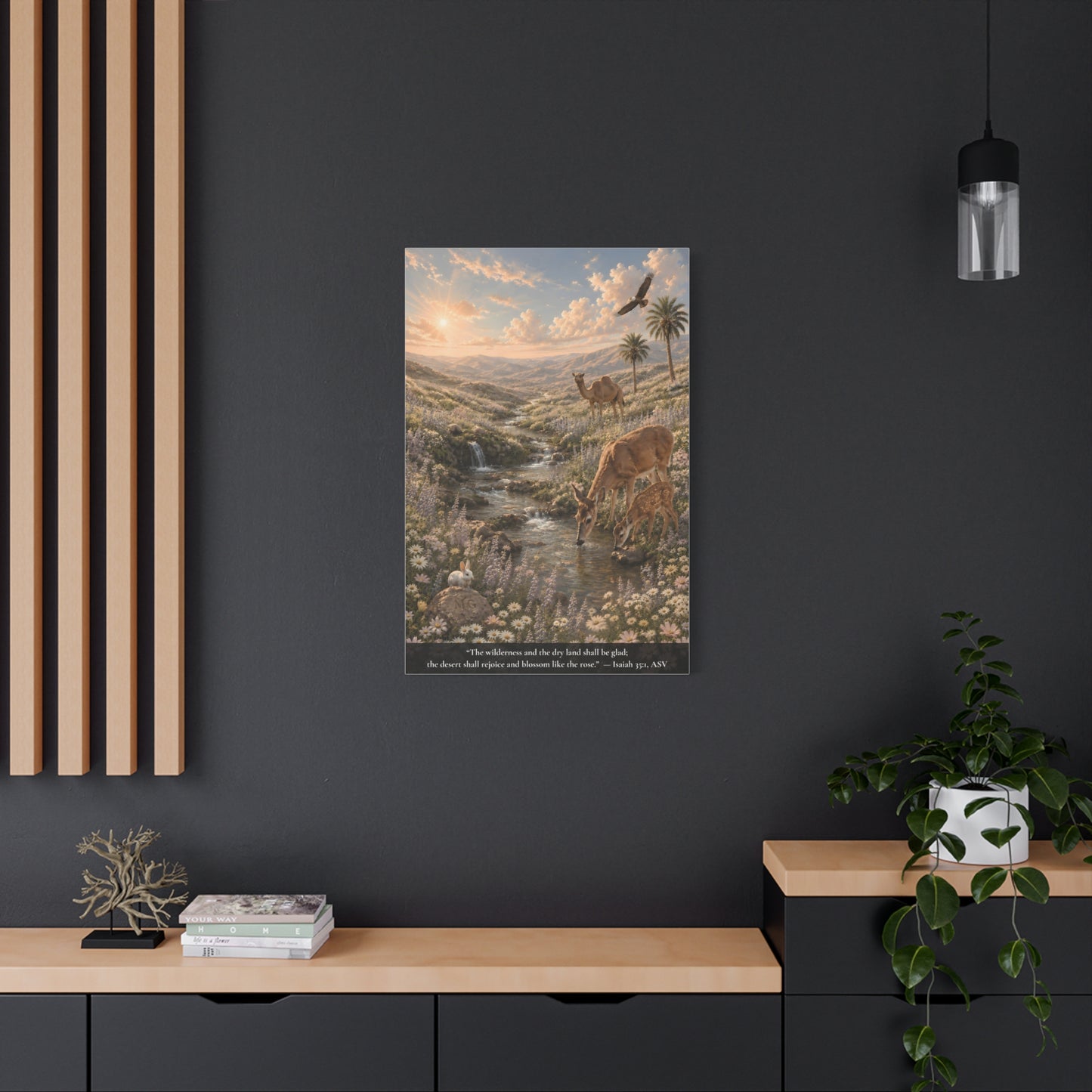 The Desert Shall Rejoice — Classic Canvas Wall Art | Isaiah 35:1
