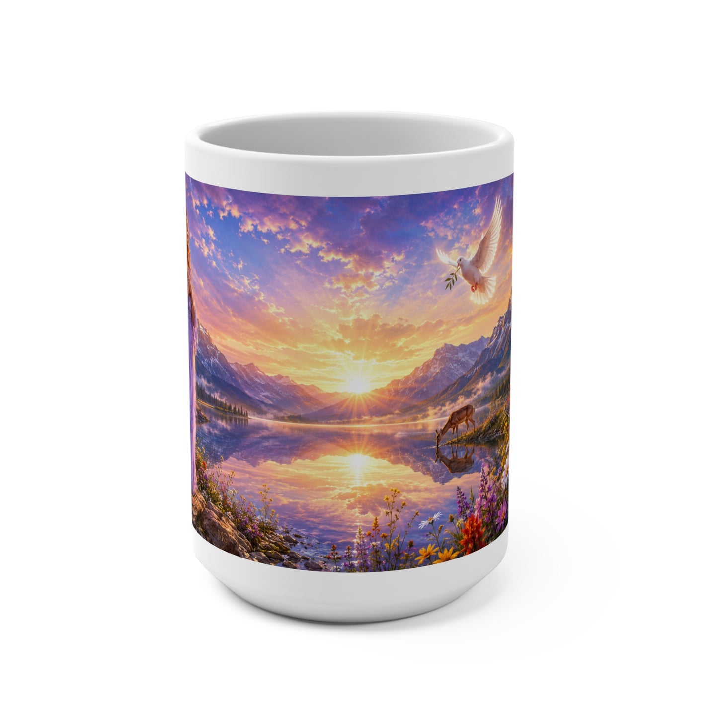 God Is Within Her Coffee Mug 15oz - Psalm 46:5 Christian Gift