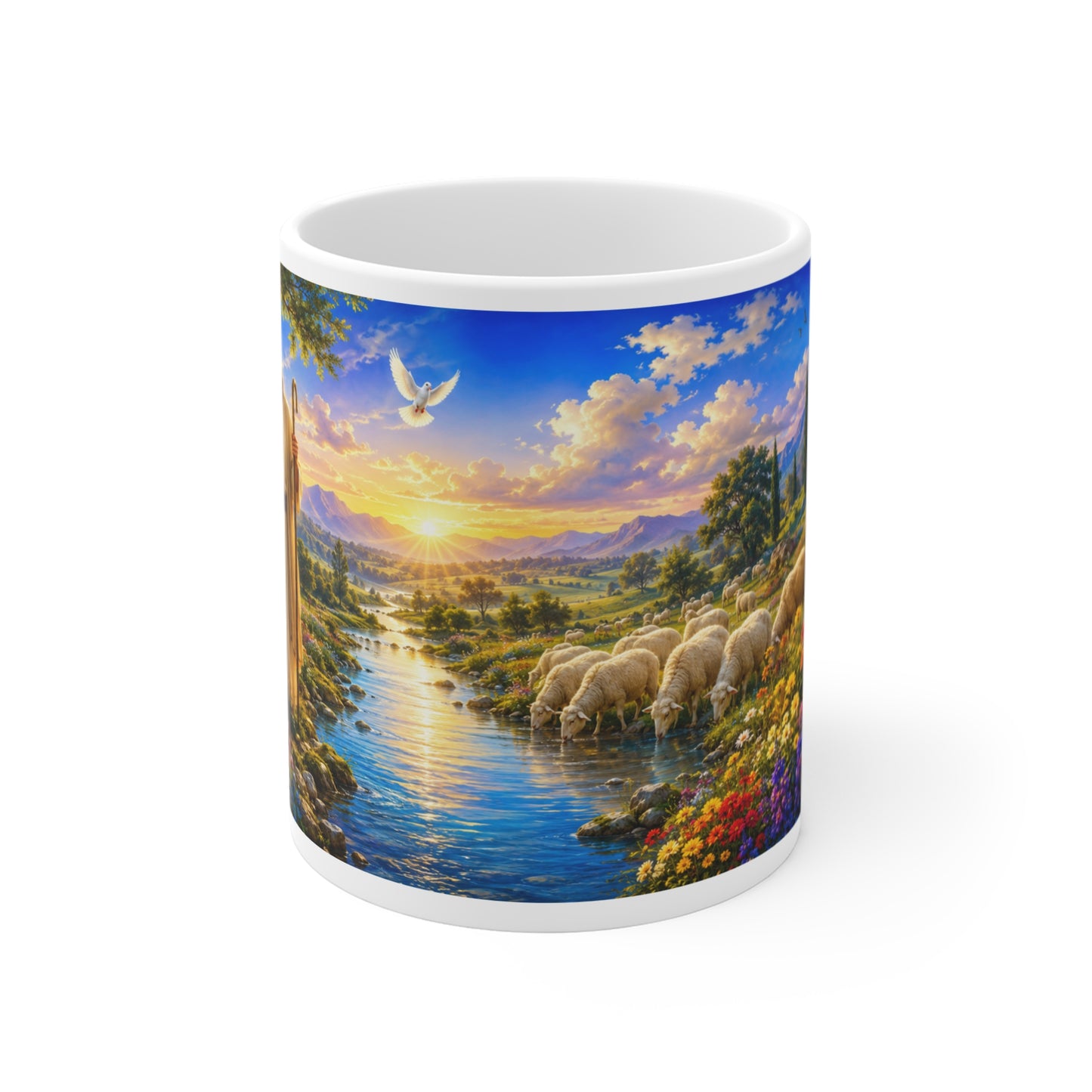 The Lord Is My Shepherd Coffee Mug 11oz - Psalm 23:1 Christian Gift