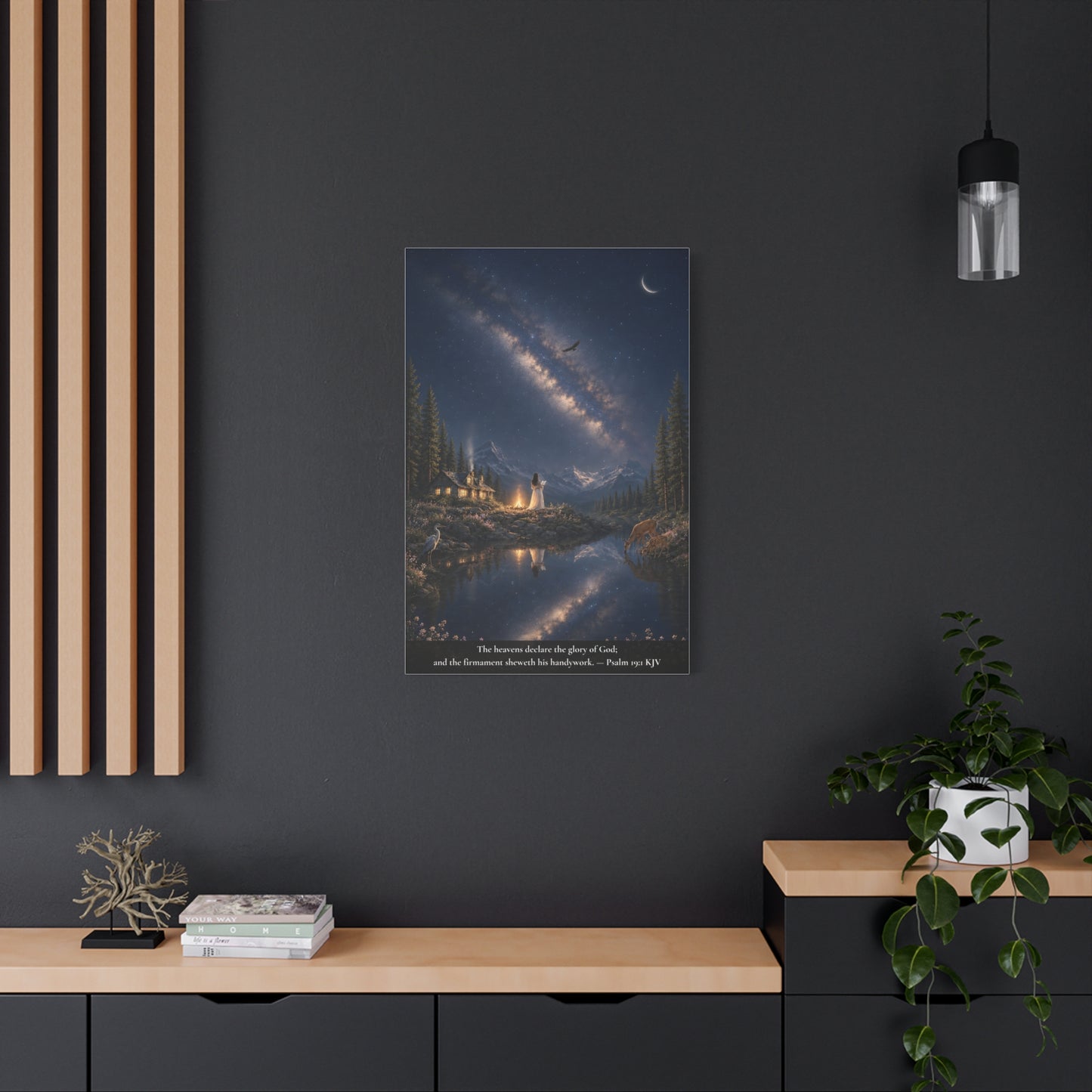 The Heavens Declare His Glory — Psalm 19:1 | Classic Christian Canvas Art