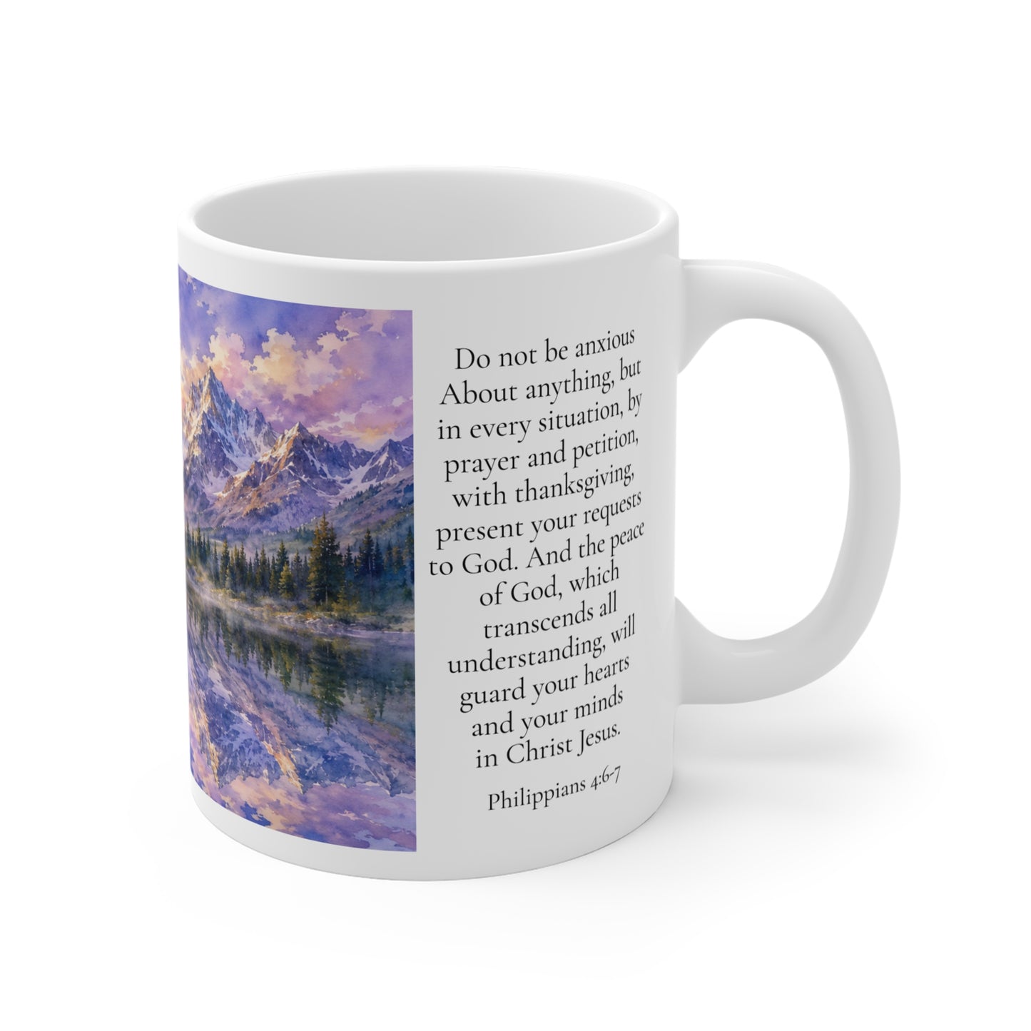 Do Not Be Anxious Peace of God 11oz - Philippians 4:6-7 Christian Gift