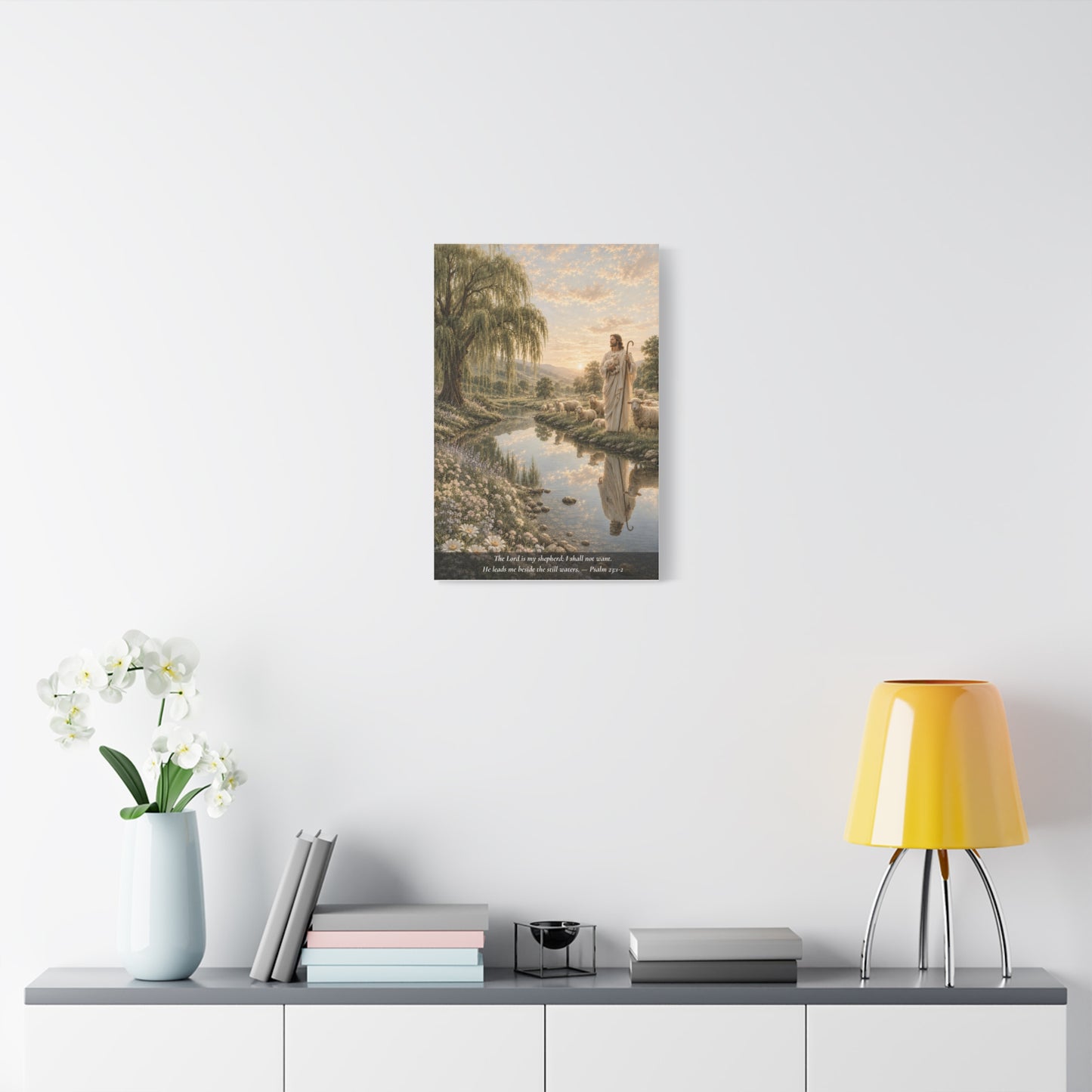 The Lord Is My Shepherd — Classic Canvas Wall Art | Psalm 23:1-2