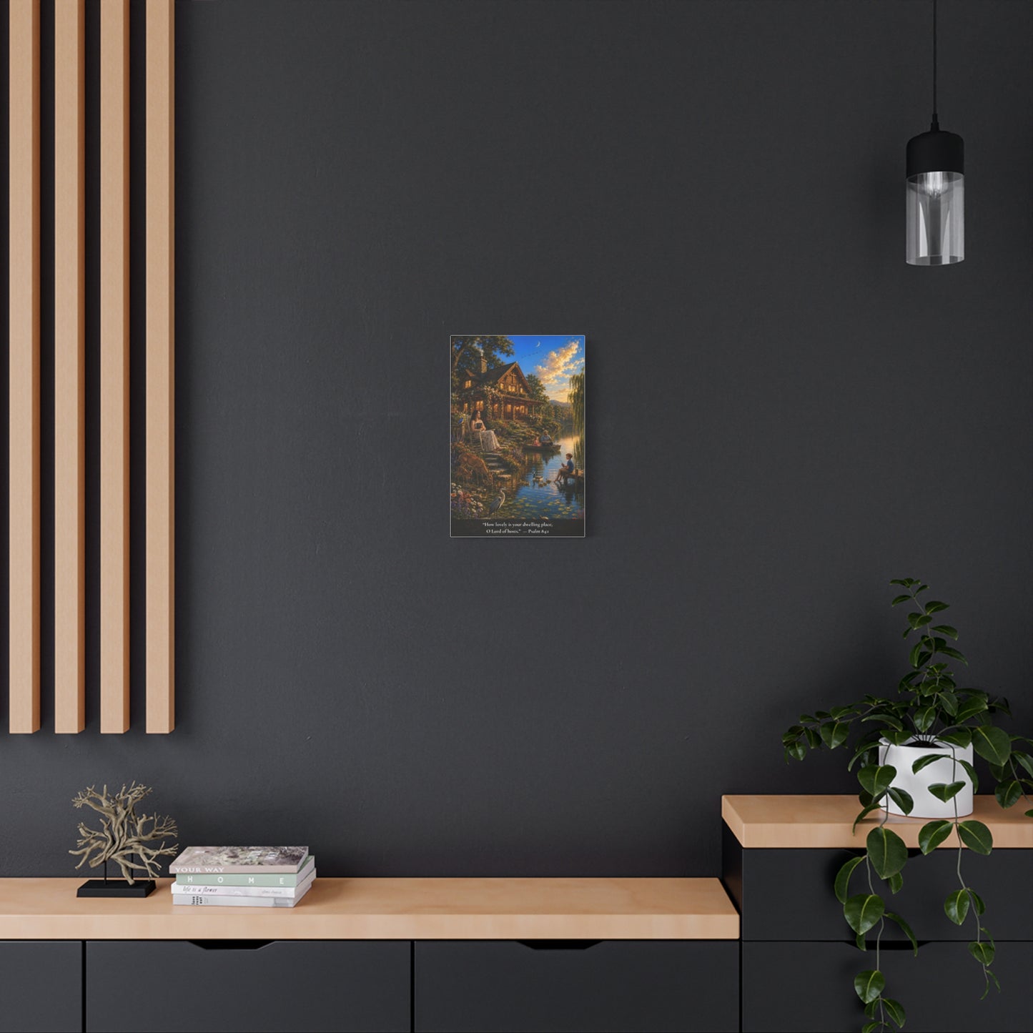 How Lovely Is Your Dwelling Place — Psalm 84:1 — Vibrant Edition — Christian Canvas Wall Art