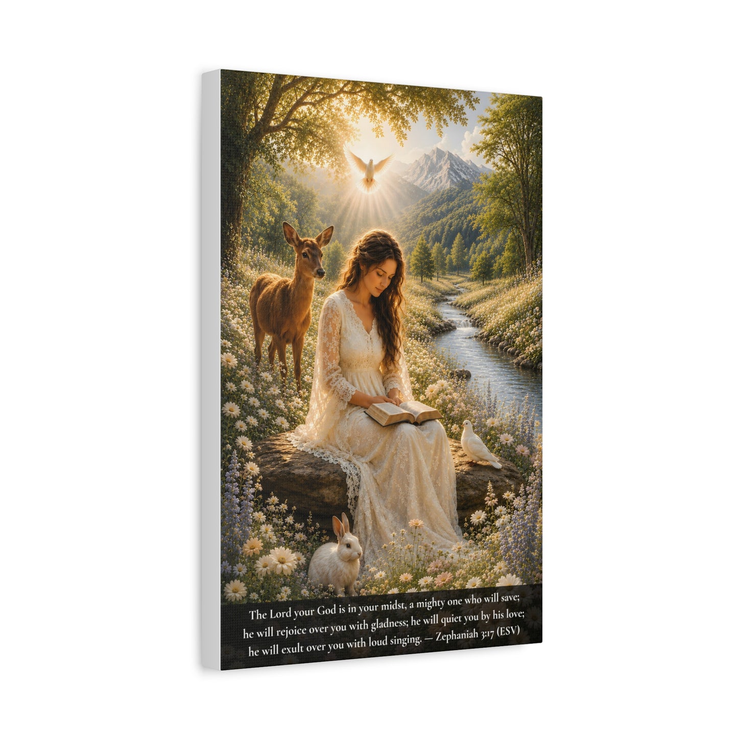 Quieted By His Love — Classic Canvas Wall Art | Zephaniah 3:17