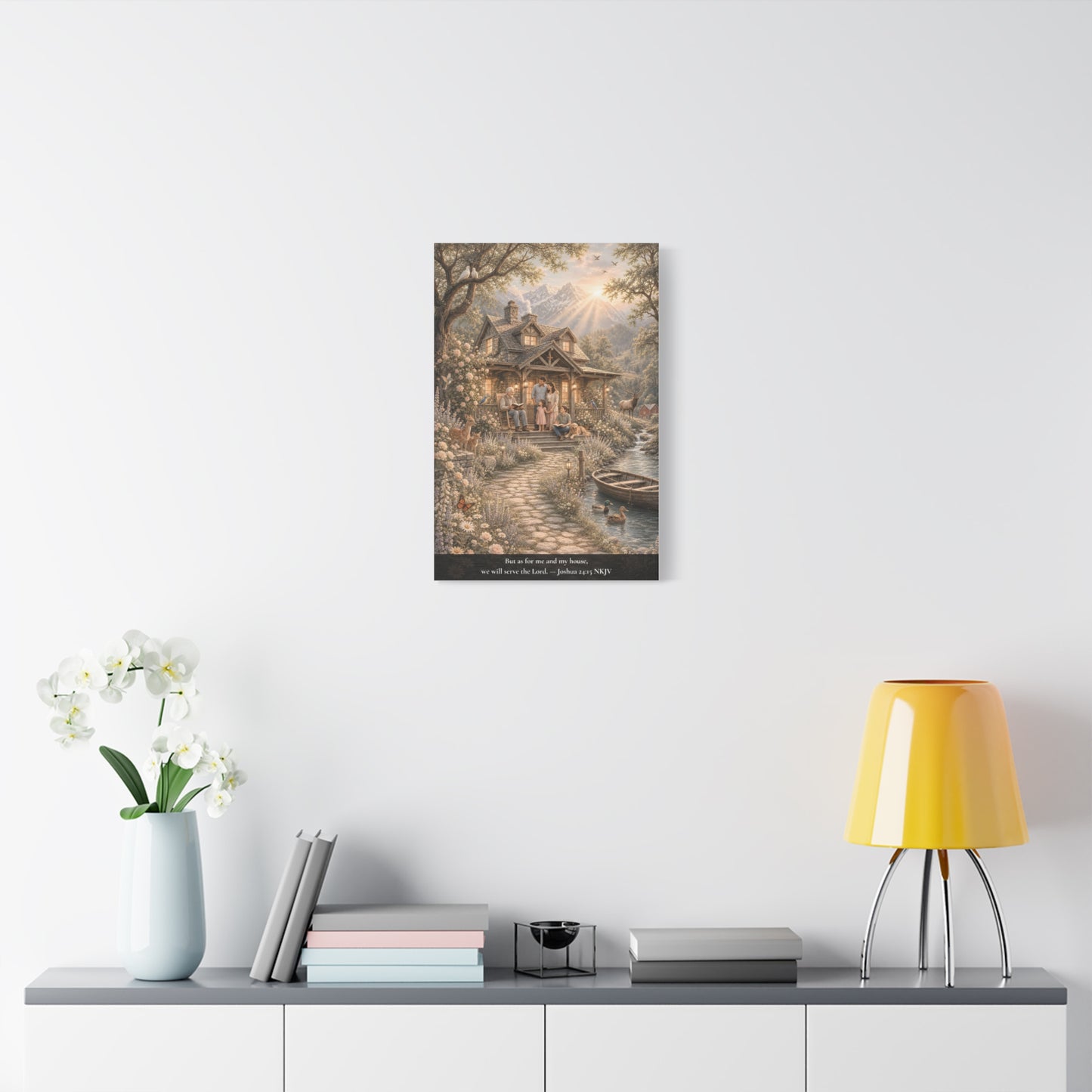 As for Me and My House — Joshua 24:15 | Classic Christian Canvas Art