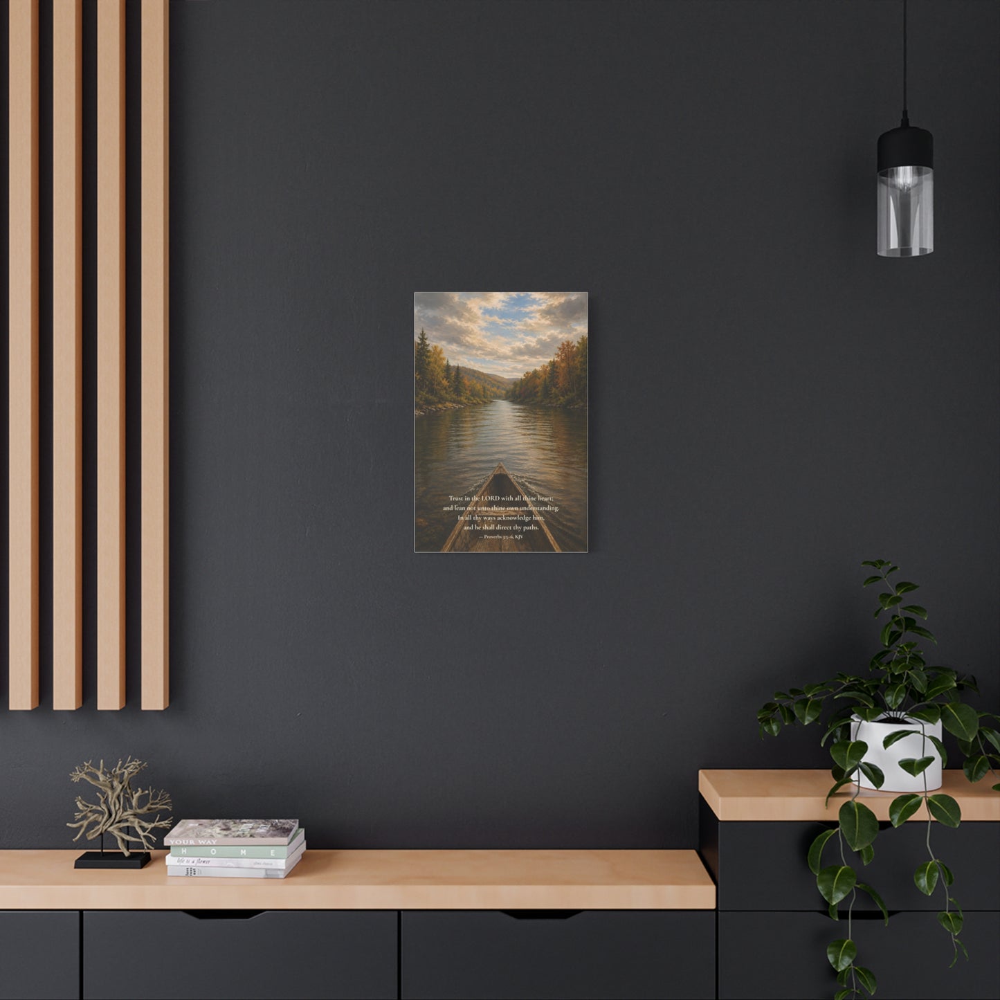 He Shall Direct Thy Paths — Proverbs 3:5–6 | Quiet Grace Canvas Wall Art