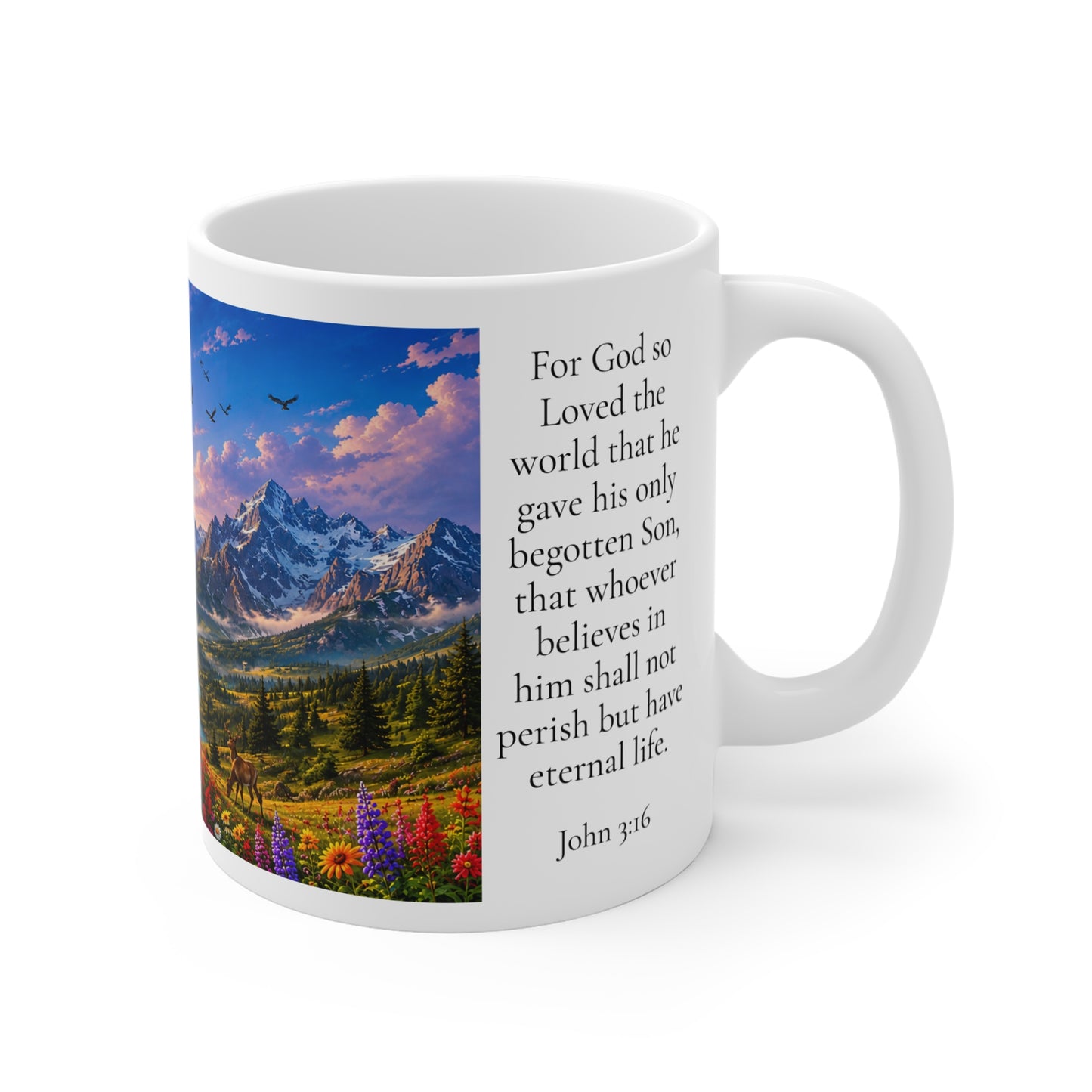 For God So Loved the World 11oz - John 3:16 Christian Gift