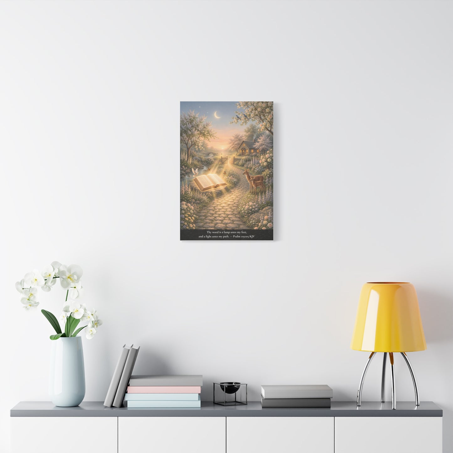 Thy Word Is a Lamp — Psalm 119:105 | Classic Christian Canvas Art