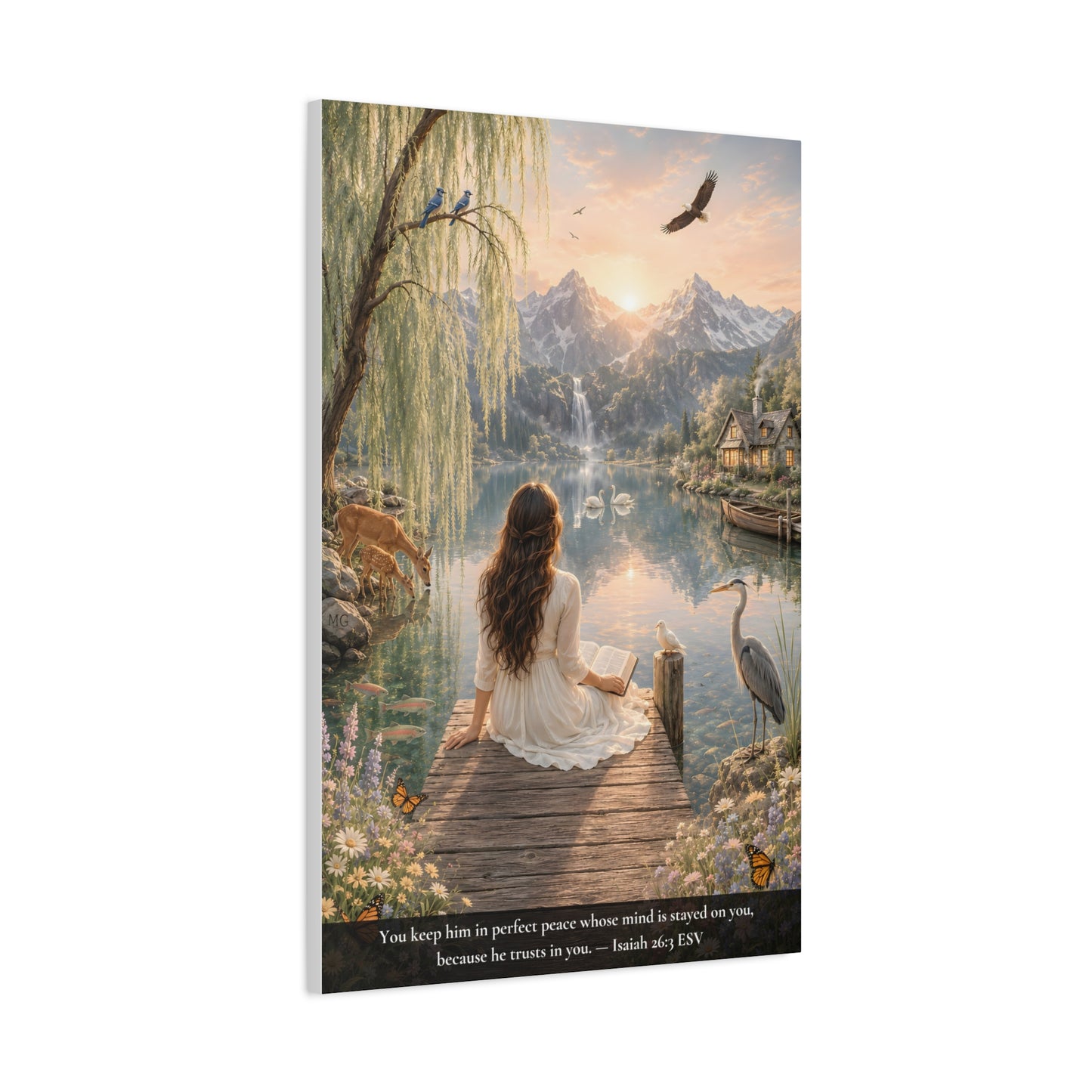 Kept in Perfect Peace — Isaiah 26:3 | Classic Christian Canvas Art