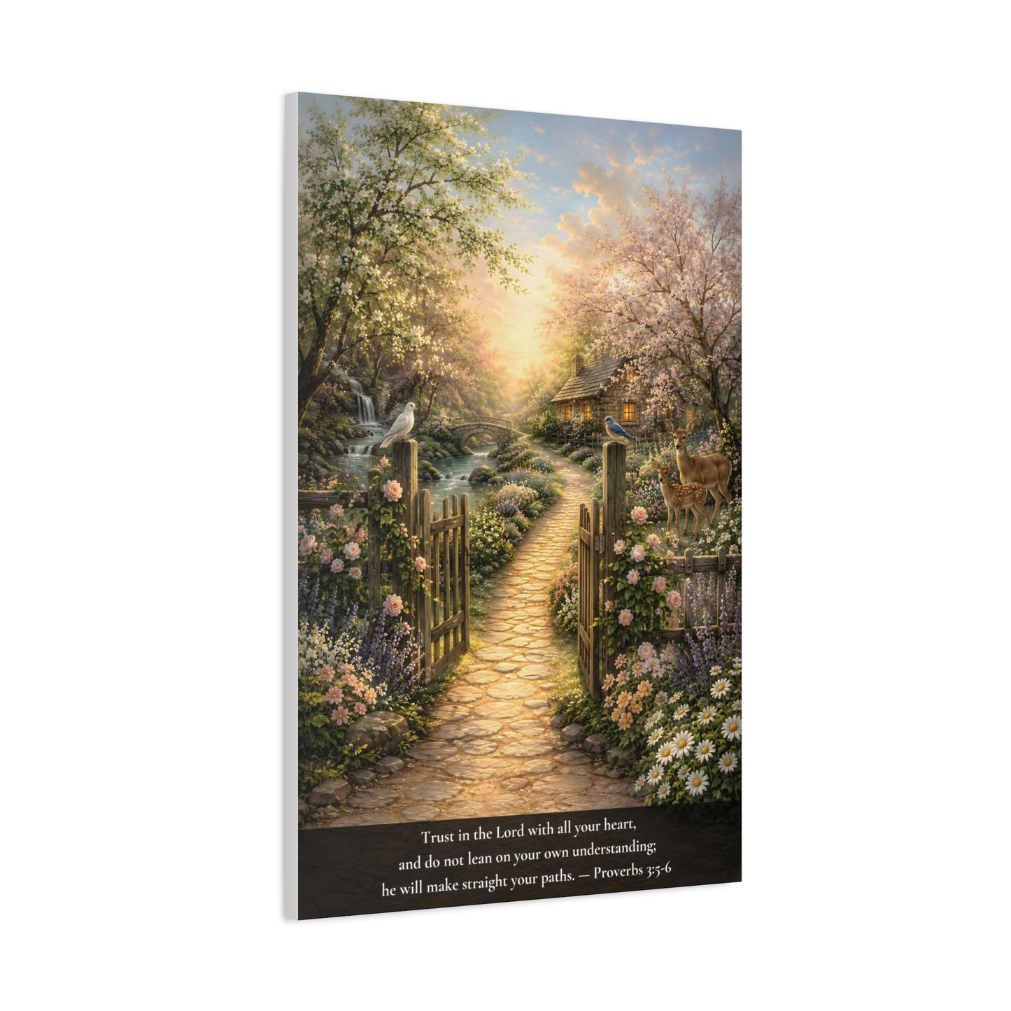 Trust in the Lord — Proverbs 3:5-6 — Classic Edition — Christian Canvas Wall Art