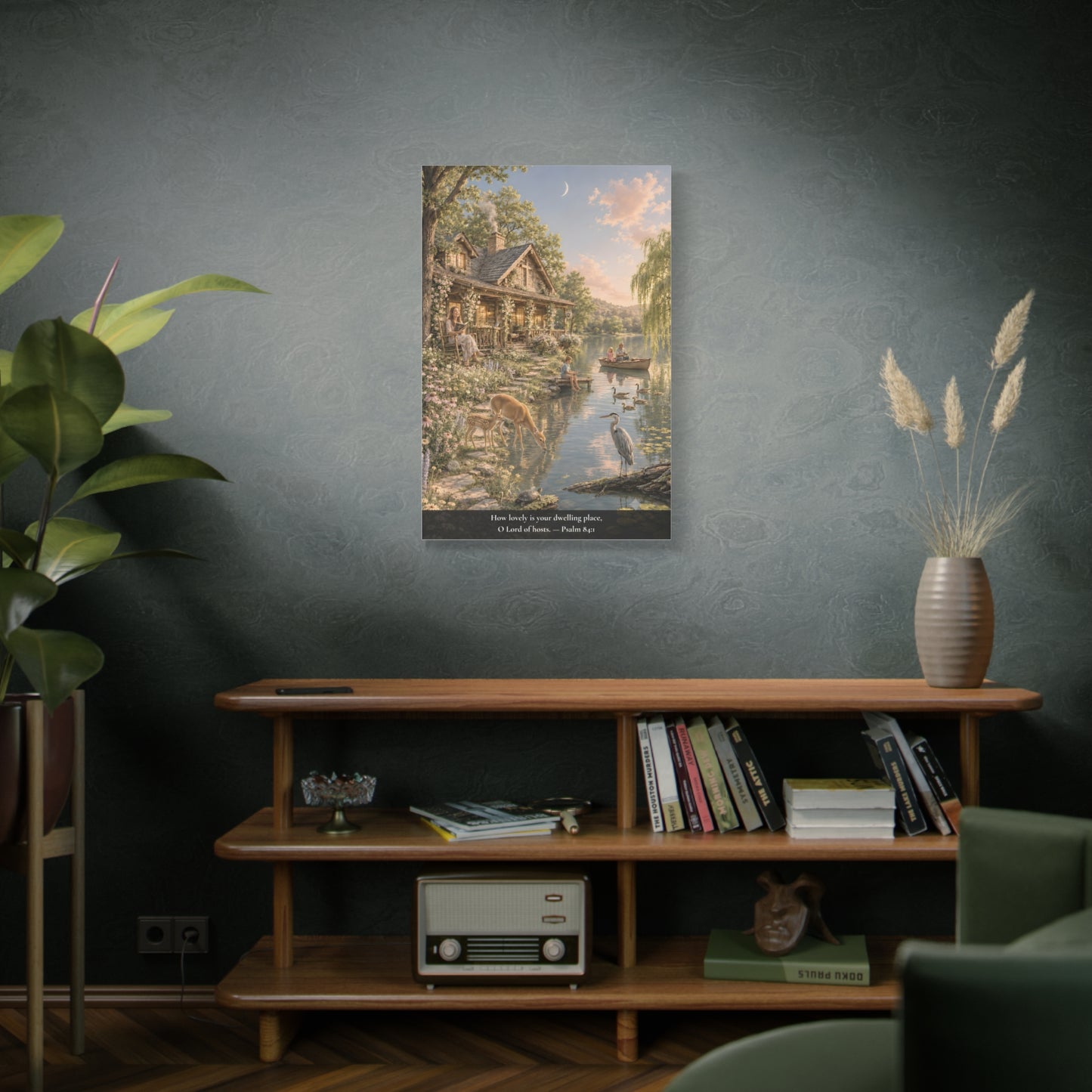 How Lovely Is Your Dwelling Place — Psalm 84:1 — Classic Edition — Christian Canvas Wall Art