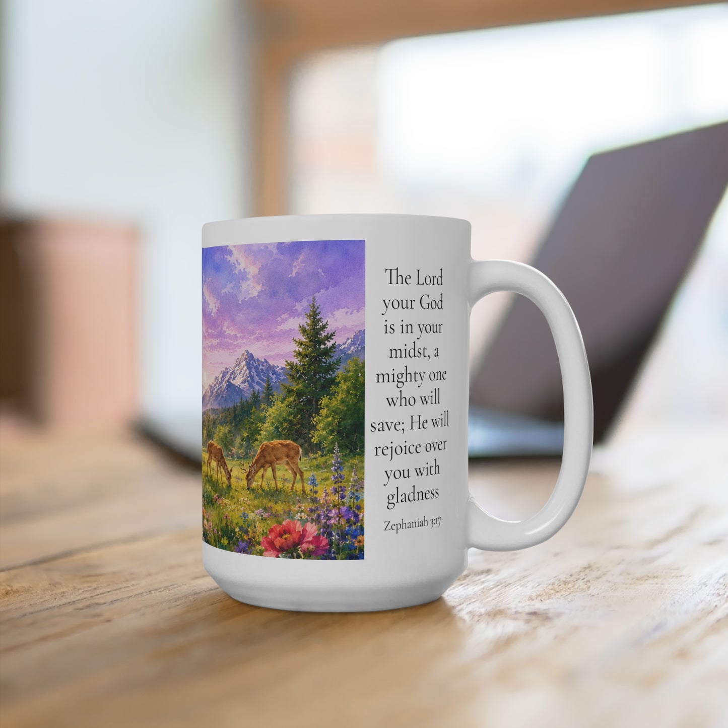 The Lord Rejoices Over You 15oz - Zephaniah 3:17 Christian Gift