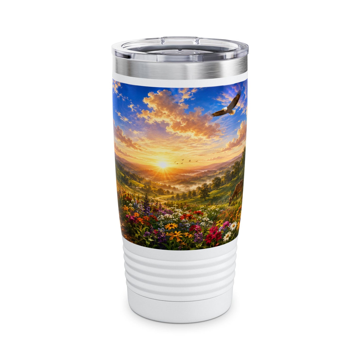 Act Justly Love Mercy Walk Humbly Tumbler 20oz — Micah 6:8 Christian Gift for Him