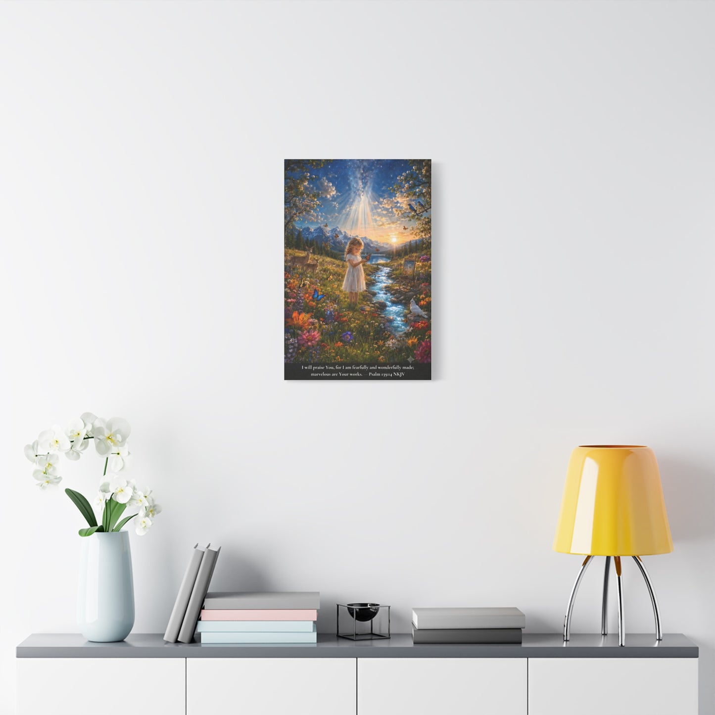 Fearfully and Wonderfully Made — Psalm 139:14 | Vibrant Christian Canvas Wall Art