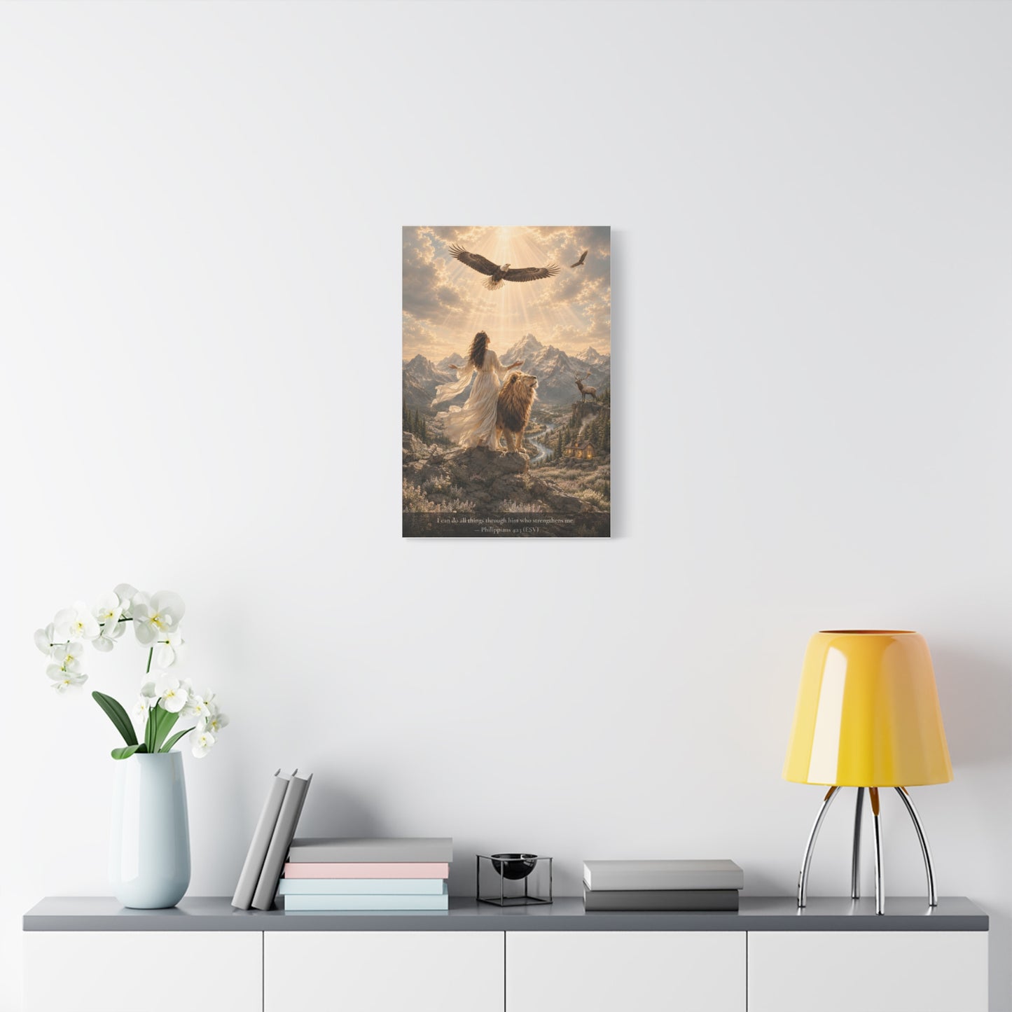 Through Him Who Strengthens Me — Classic Canvas | Philippians 4:13