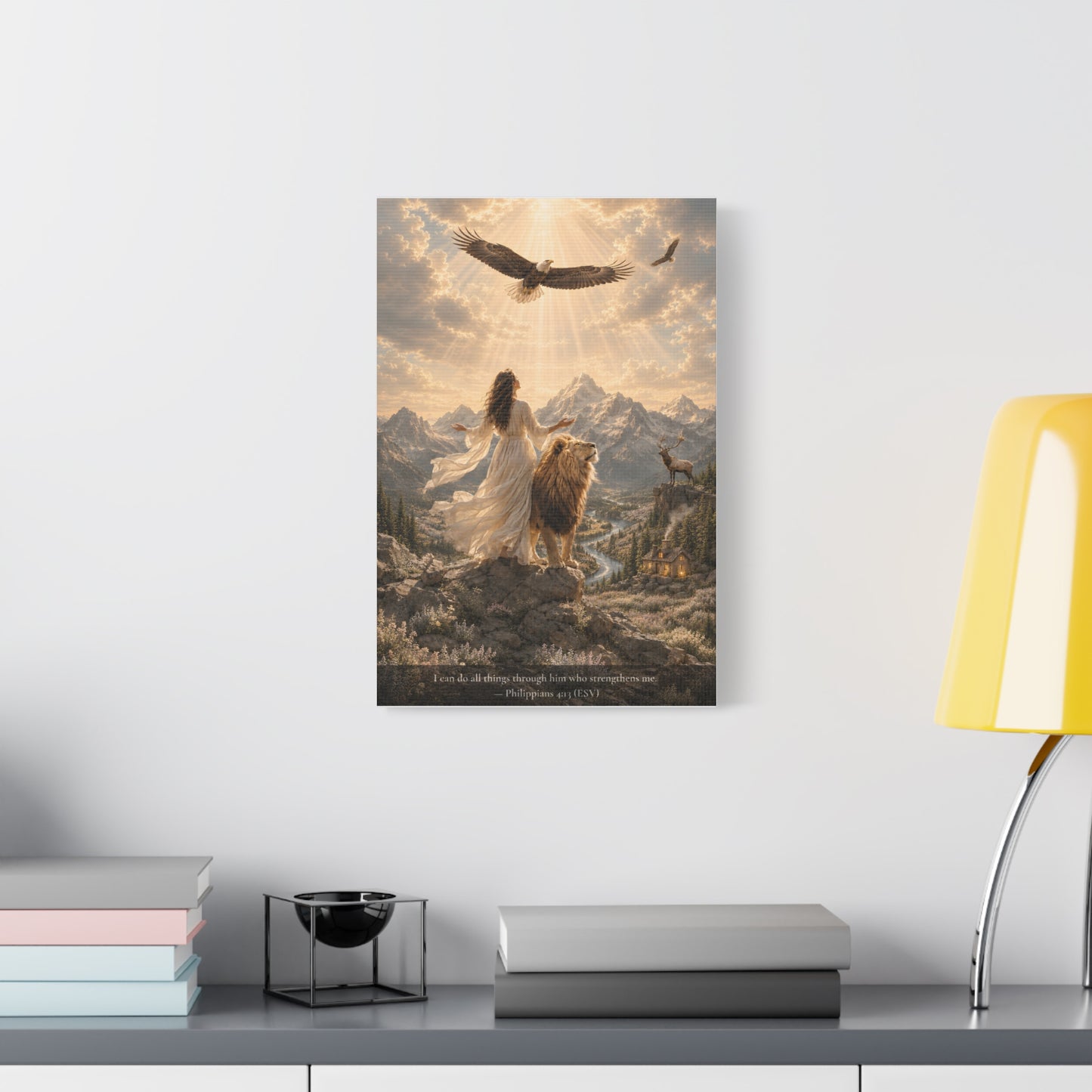 Through Him Who Strengthens Me — Classic Canvas | Philippians 4:13