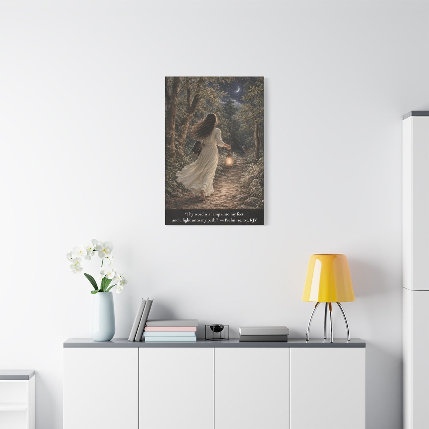 Thy Word Is a Lamp — Psalm 119:105 | Classic Christian Canvas Art