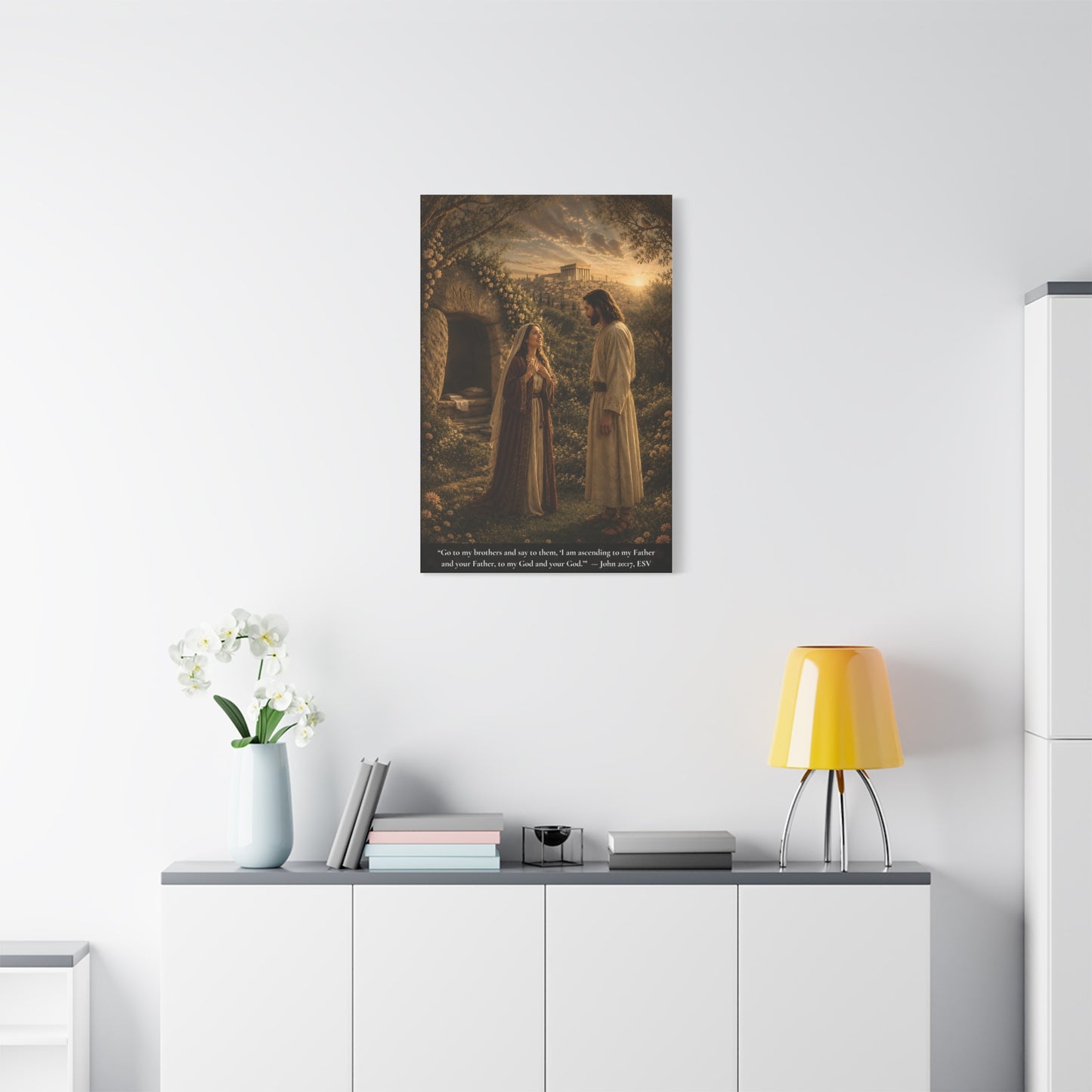 He Called Her Name — John 20:16 | Classic Christian Canvas Art